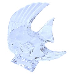 Crystal Fish Sculpture - vintage