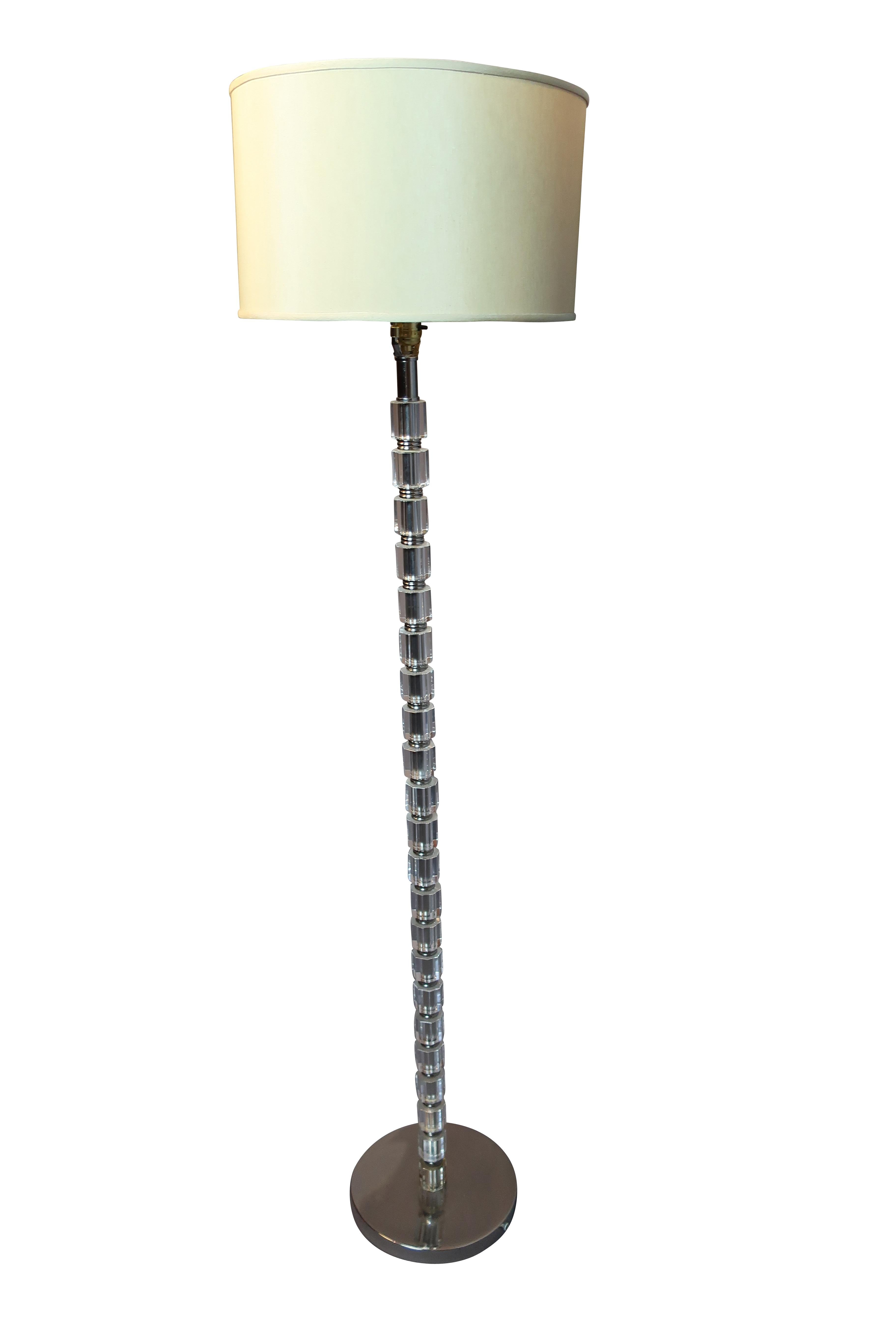 crystal base floor lamp