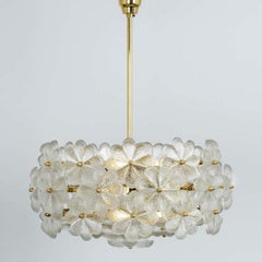 Crystal Flower Chandelier by Ernst Palme, Germany, 1970s for Sarah