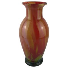 Crystal Flower Vase from M.F. Cristal de Paris France, Circa 1970