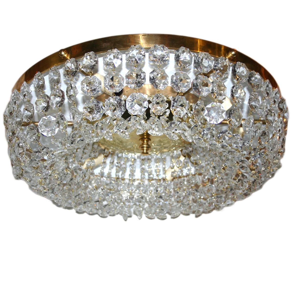 Doré Lights encastrées en cristal en vente