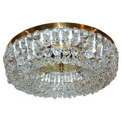 Crystal Flush Mounted Light Fixture