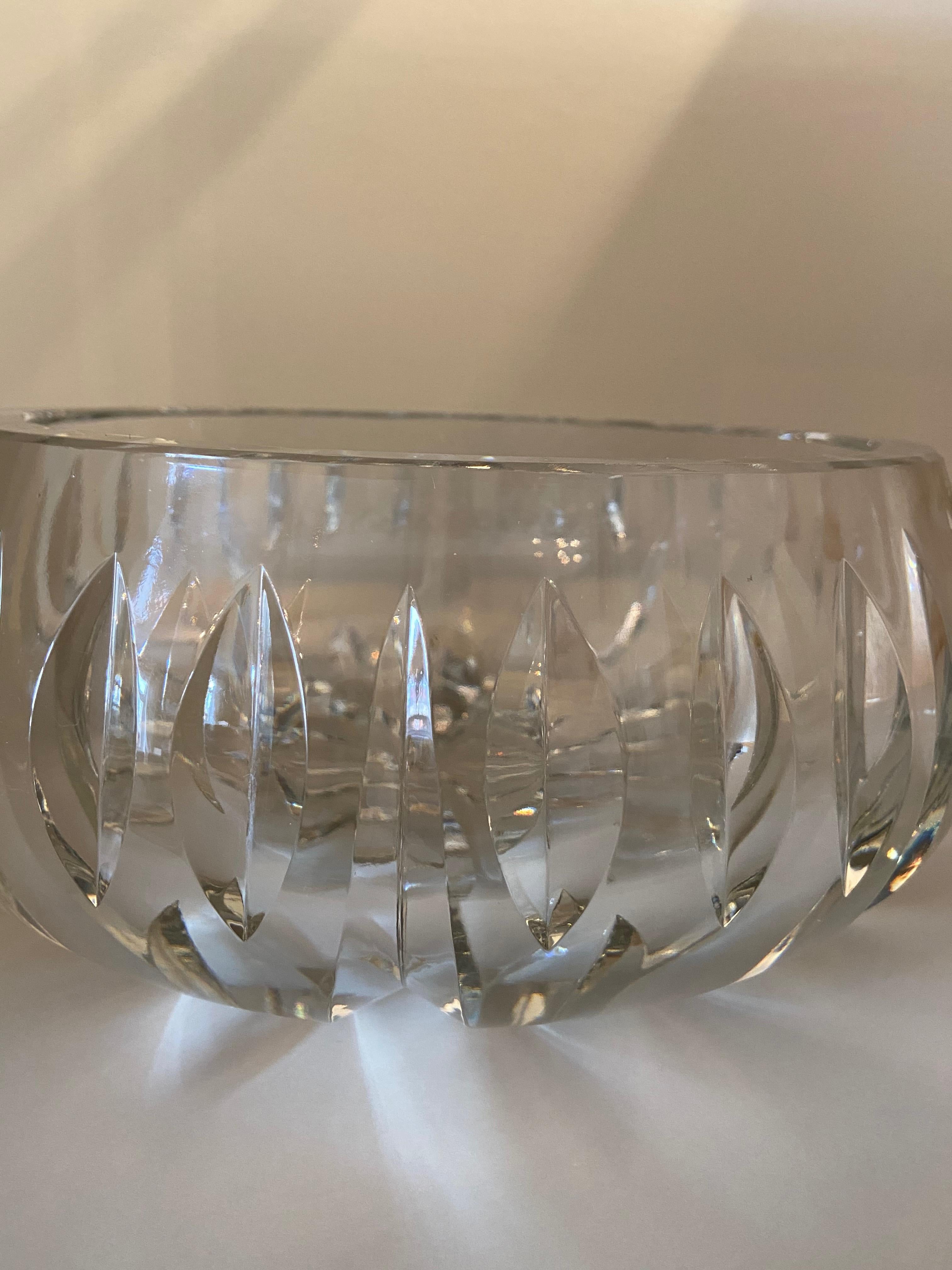 French Mid Century, Crystal Fruit Bowl from Saint Louis Manufacture, Original Box For Sale