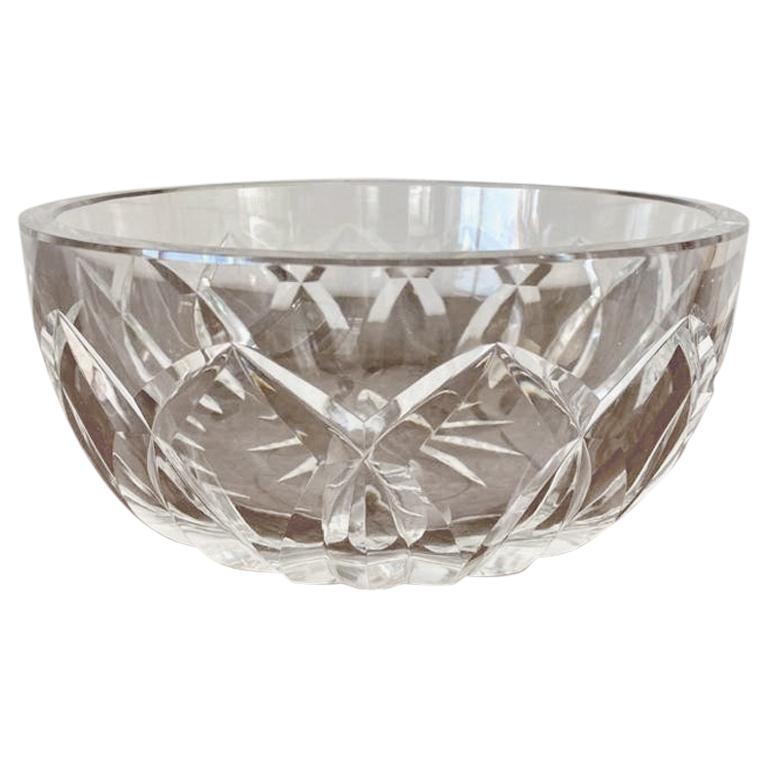 Mid Century Crystal Fruit Bowl from Saint Louis Manufacturer For Sale