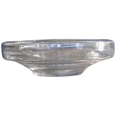 Vintage Crystal Fruit Bowl in the Style of Orrefors Sweden