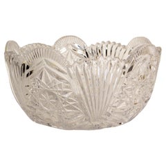 Crystal Fruit Bowl or Centre Piece circa 1960