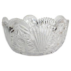 Coupe à fruits en cristal ou Pieces de centre circa 1960