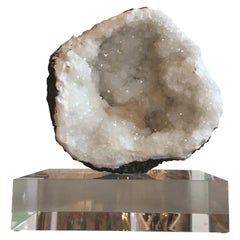 Crystal Geode on Lucite Base