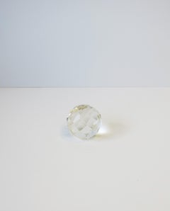 Geometric Crystal Sphere Paperweight or Decorative Object