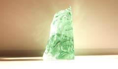 Crystal glass paper weight made and signed by Vicke Lindstrand for Kosta Sweden