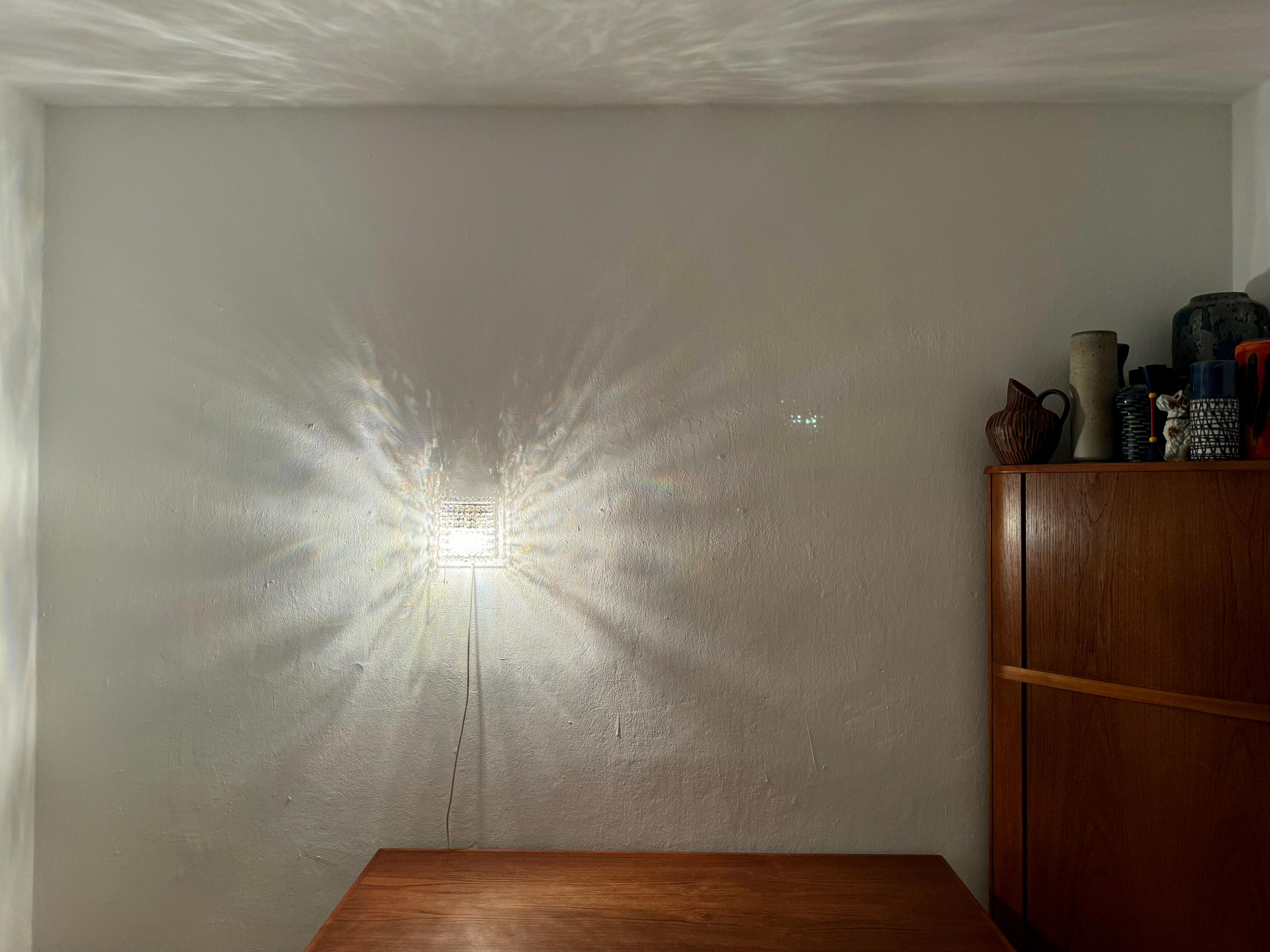 Lampada da parete in vetro cristallo e acrilico di Bakalowits in vendita 6
