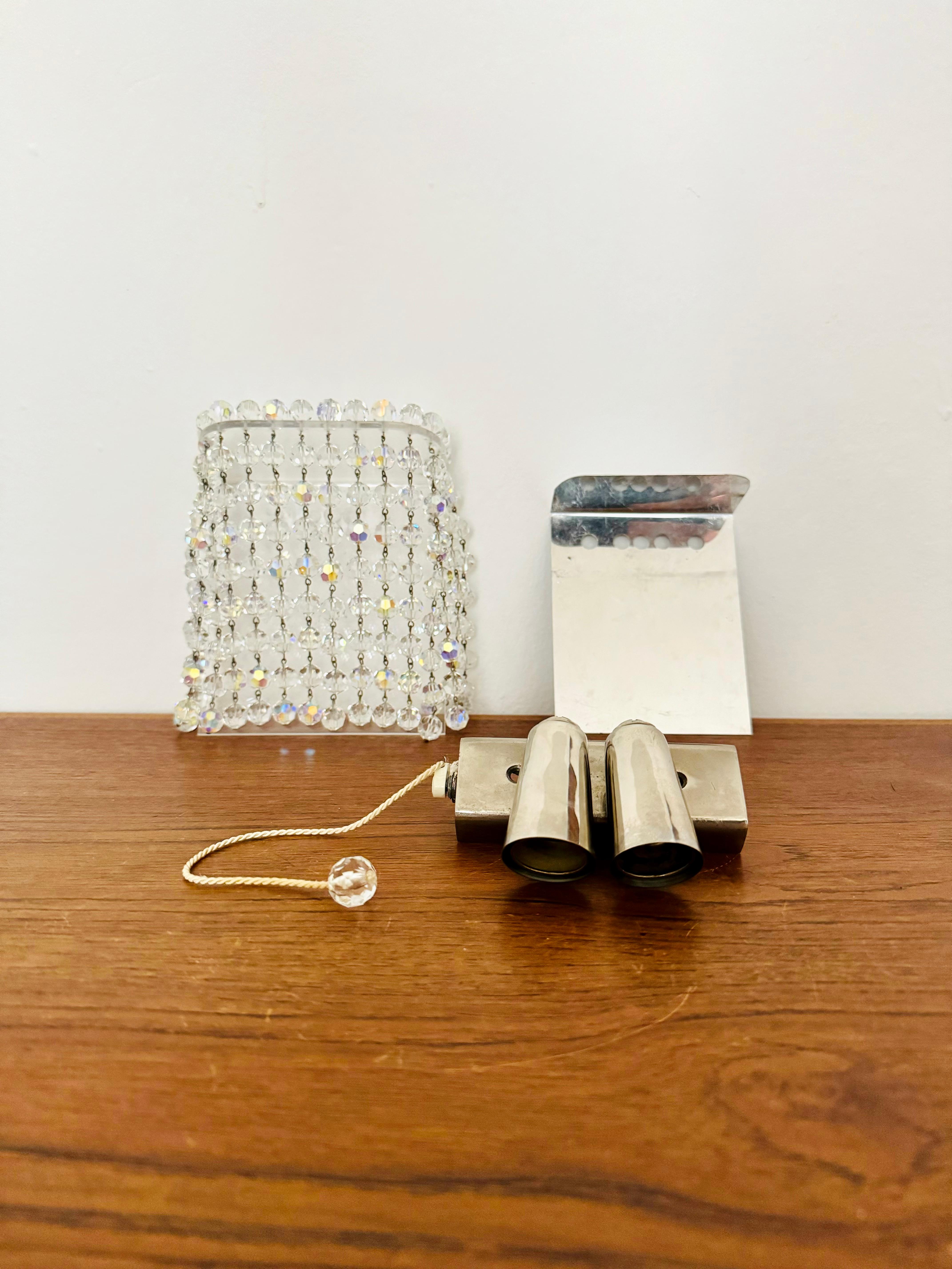 Lampada da parete in vetro cristallo e acrilico di Bakalowits in vendita 7