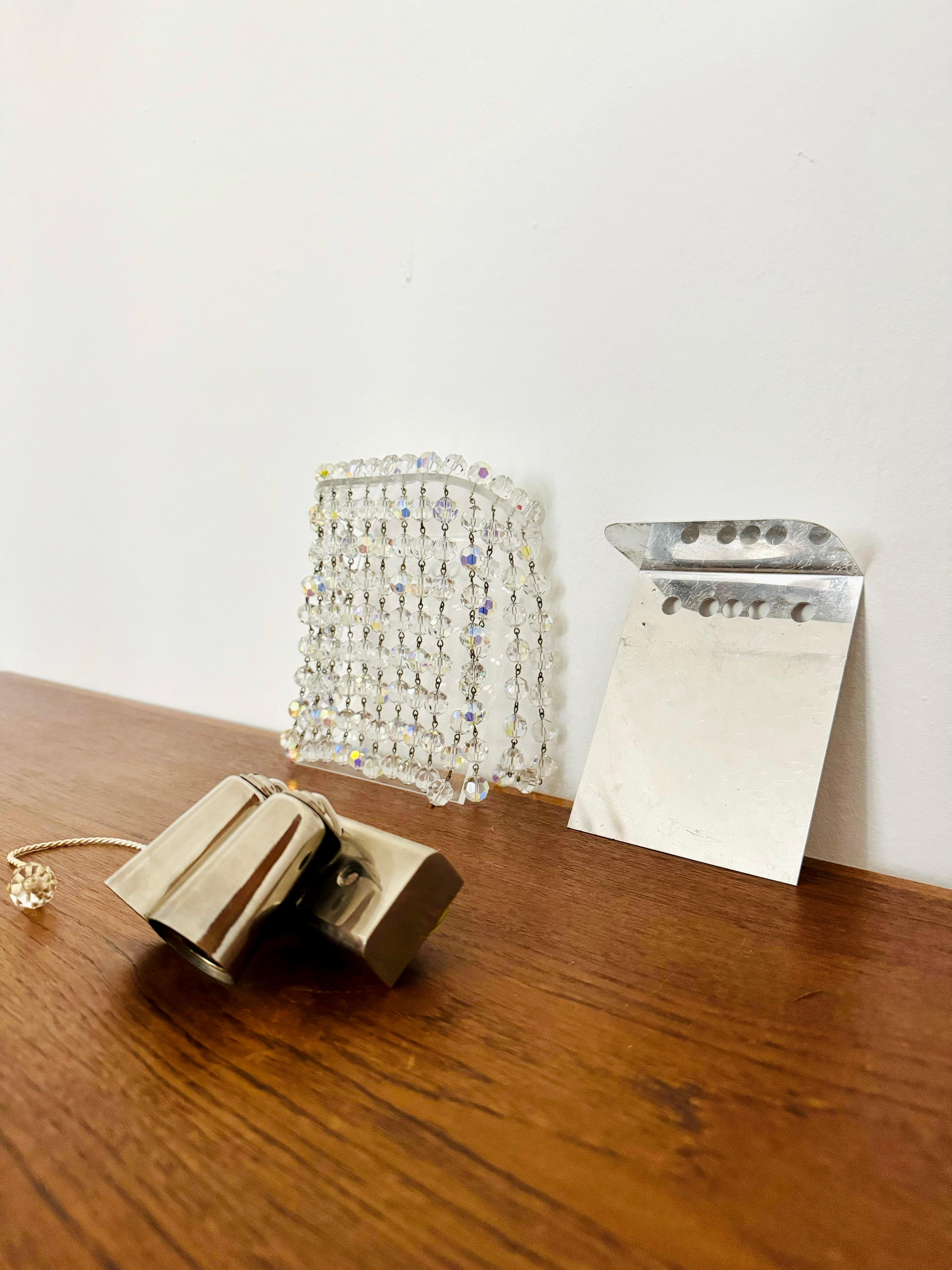 Lampada da parete in vetro cristallo e acrilico di Bakalowits in vendita 8