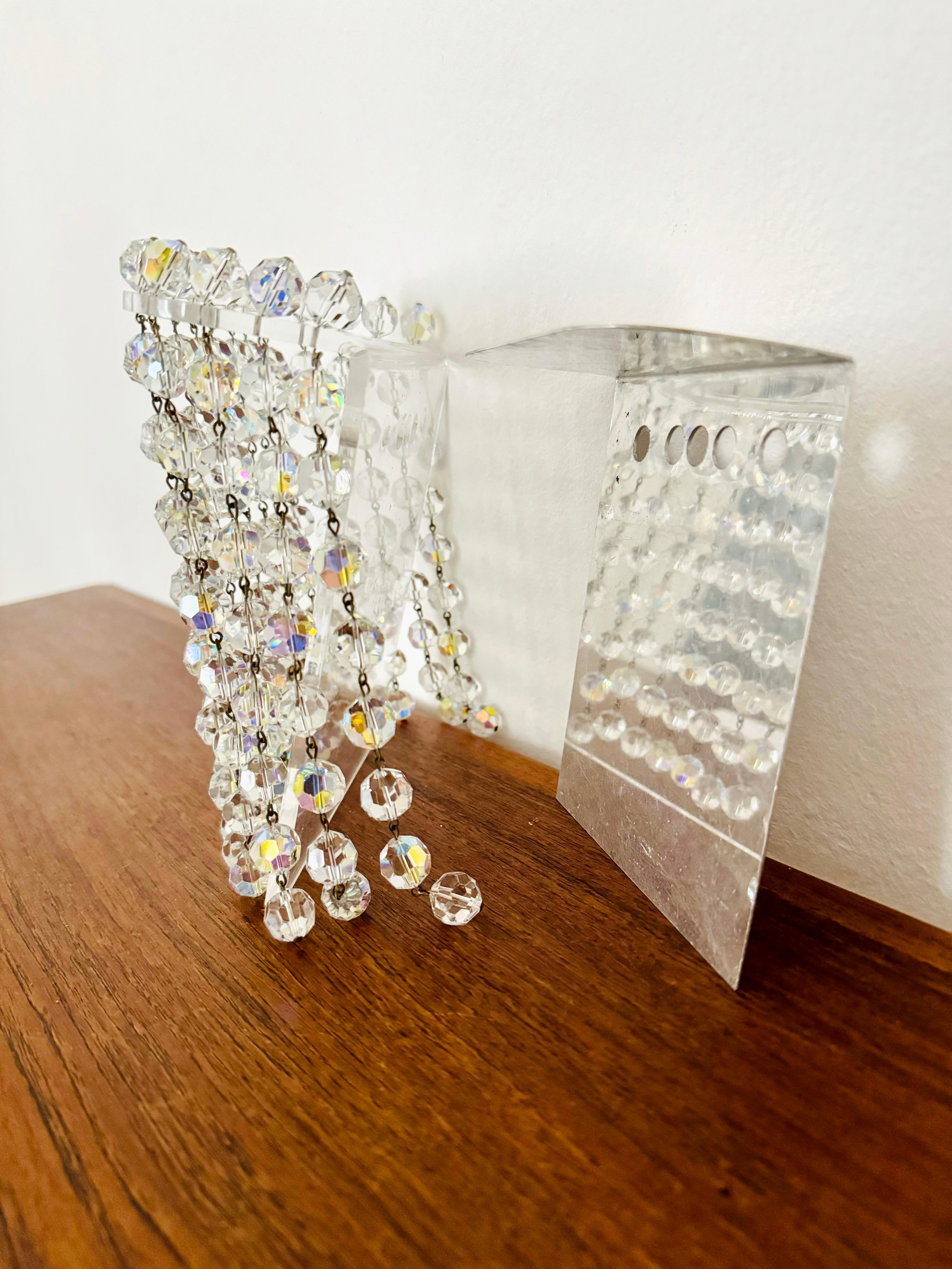 Lampada da parete in vetro cristallo e acrilico di Bakalowits in vendita 9