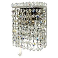 Crystal Glass and Acrylic Wall Lamp by Bakalowits