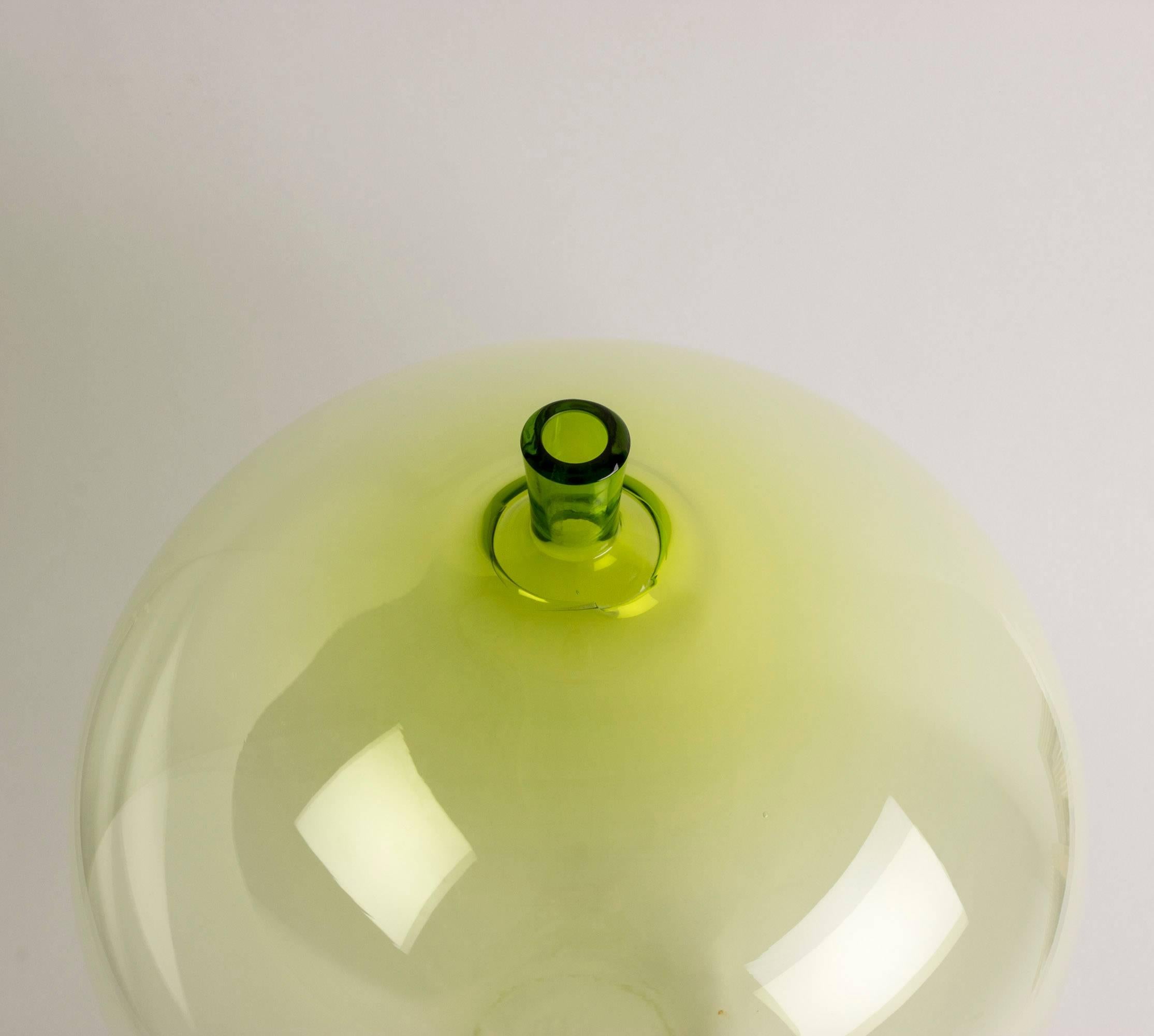 Scandinavian Modern Crystal Glass Apple by Ingeborg Lundin