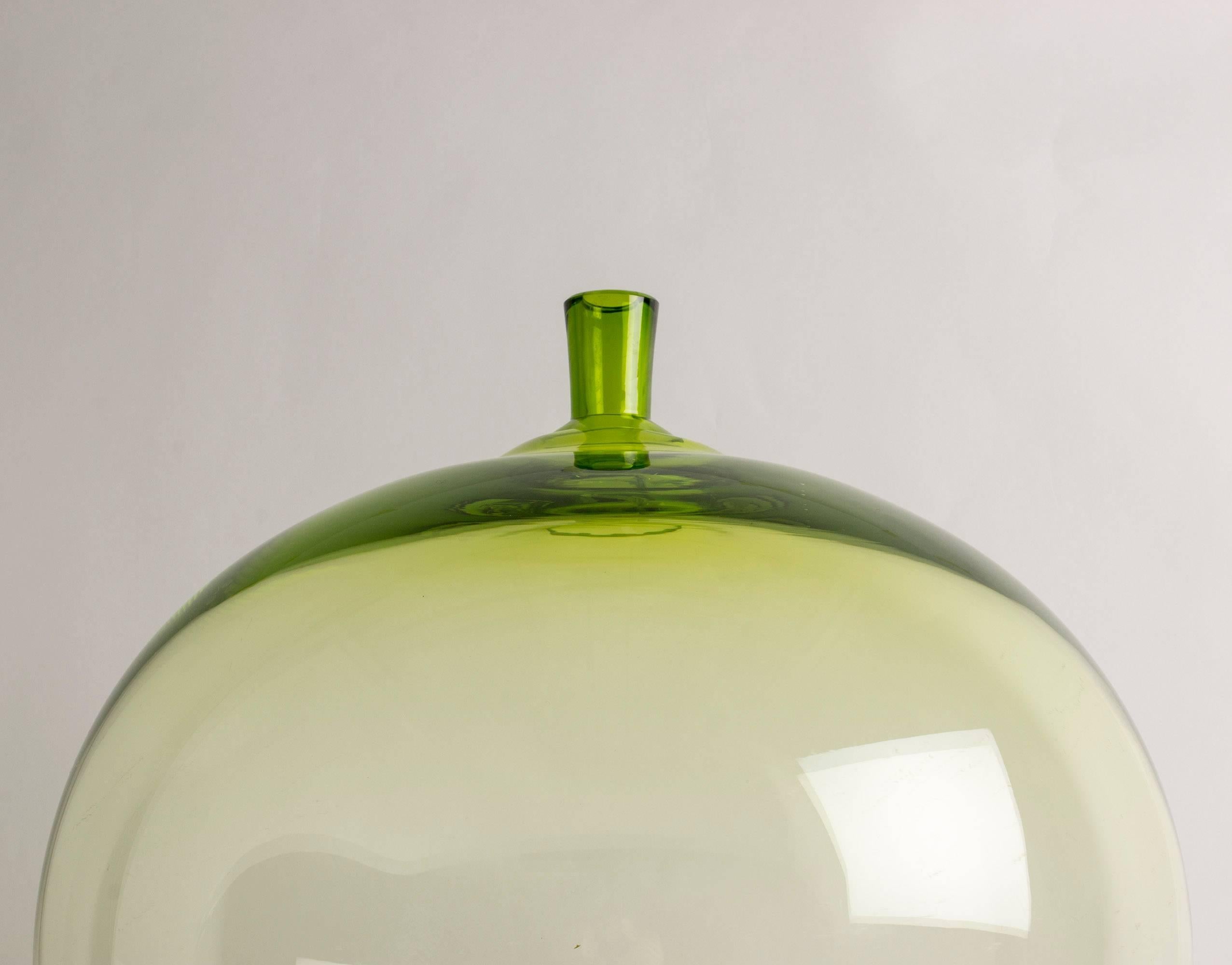 Mid-20th Century Crystal Glass Apple by Ingeborg Lundin