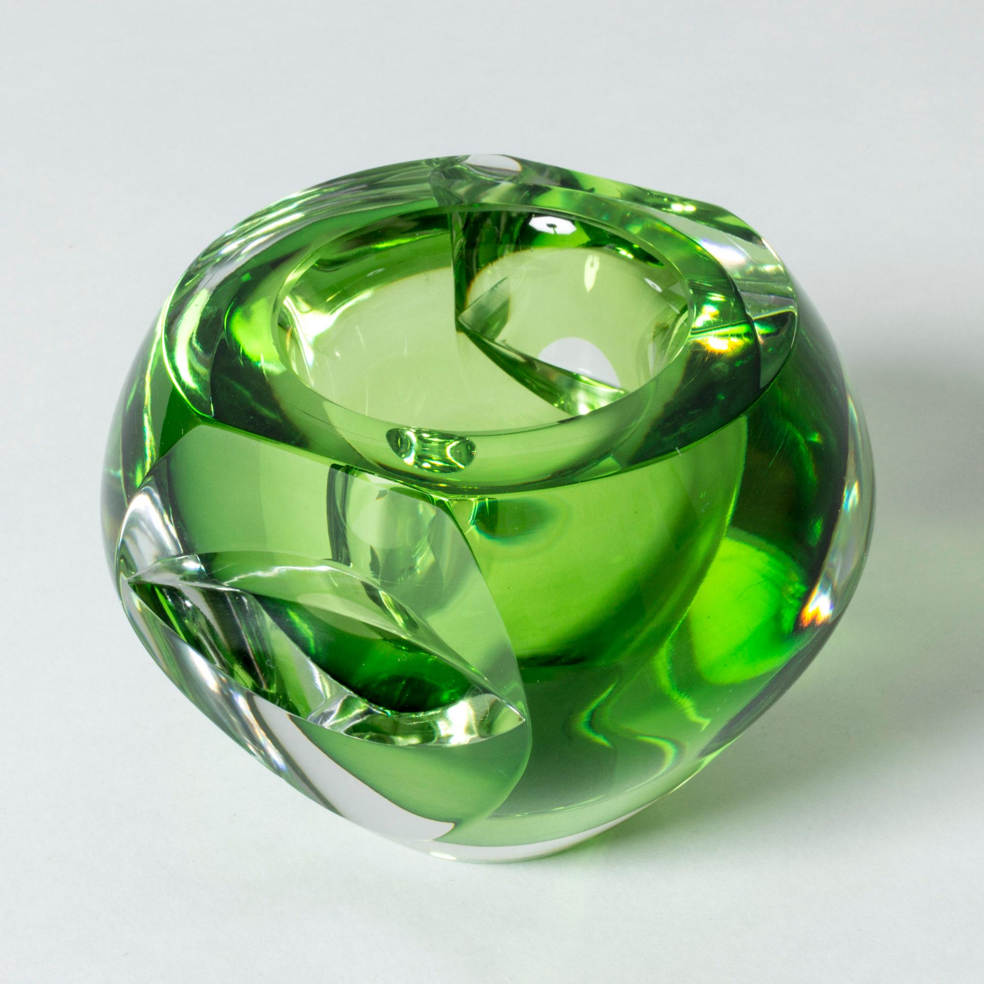 Kristallglasschale aus Kristall von Mona Morales-Schildt (Skandinavische Moderne) im Angebot