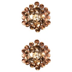Crystal Glass Bubble Pair of Sconces, Netherlands, Contemporary
