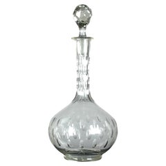Used Crystal Glass Carafe, 20th Century, Hand-Carved, 31 cm