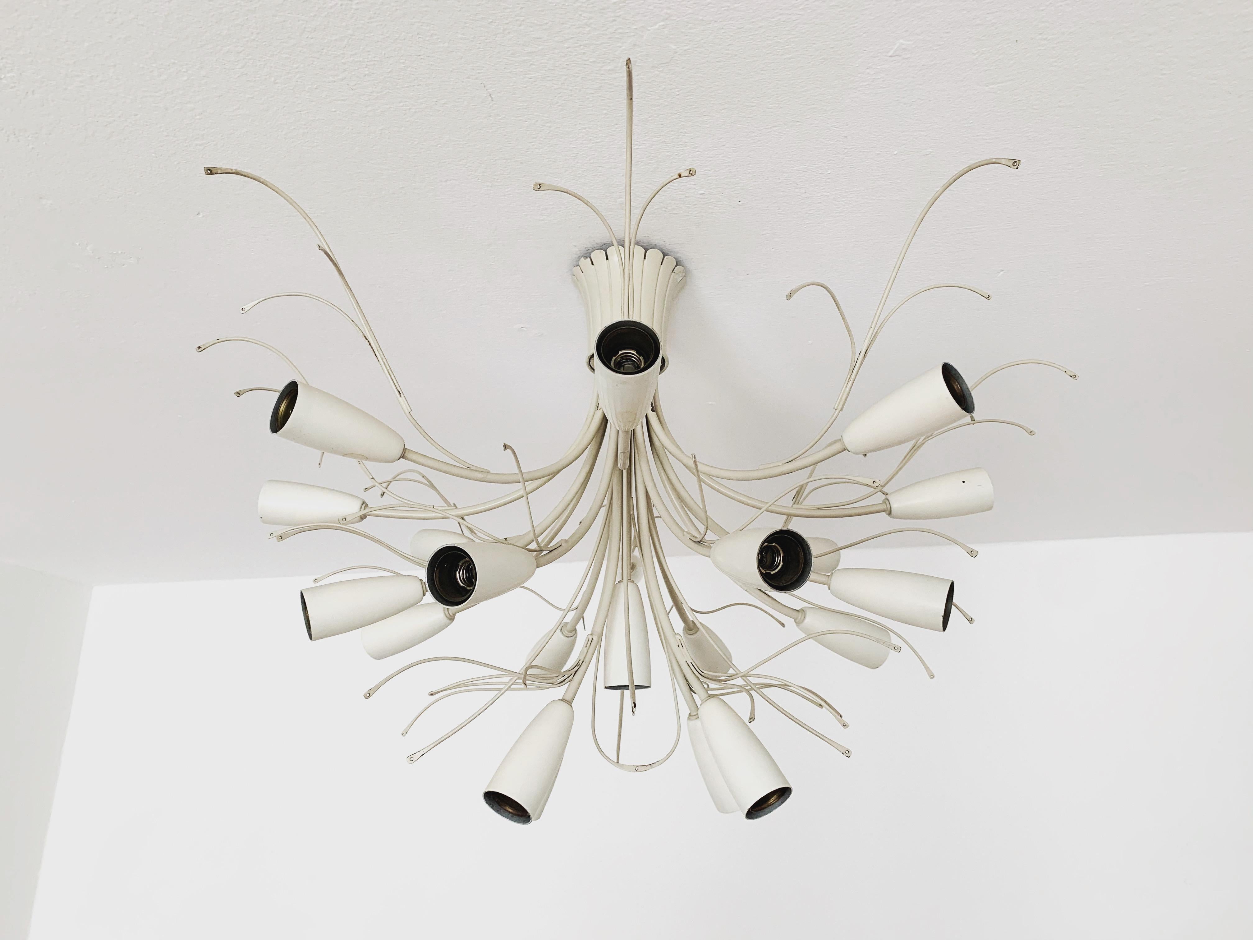 Lampadario da soffitto in cristallo di Vereinigte Werkstätten München in vendita 6