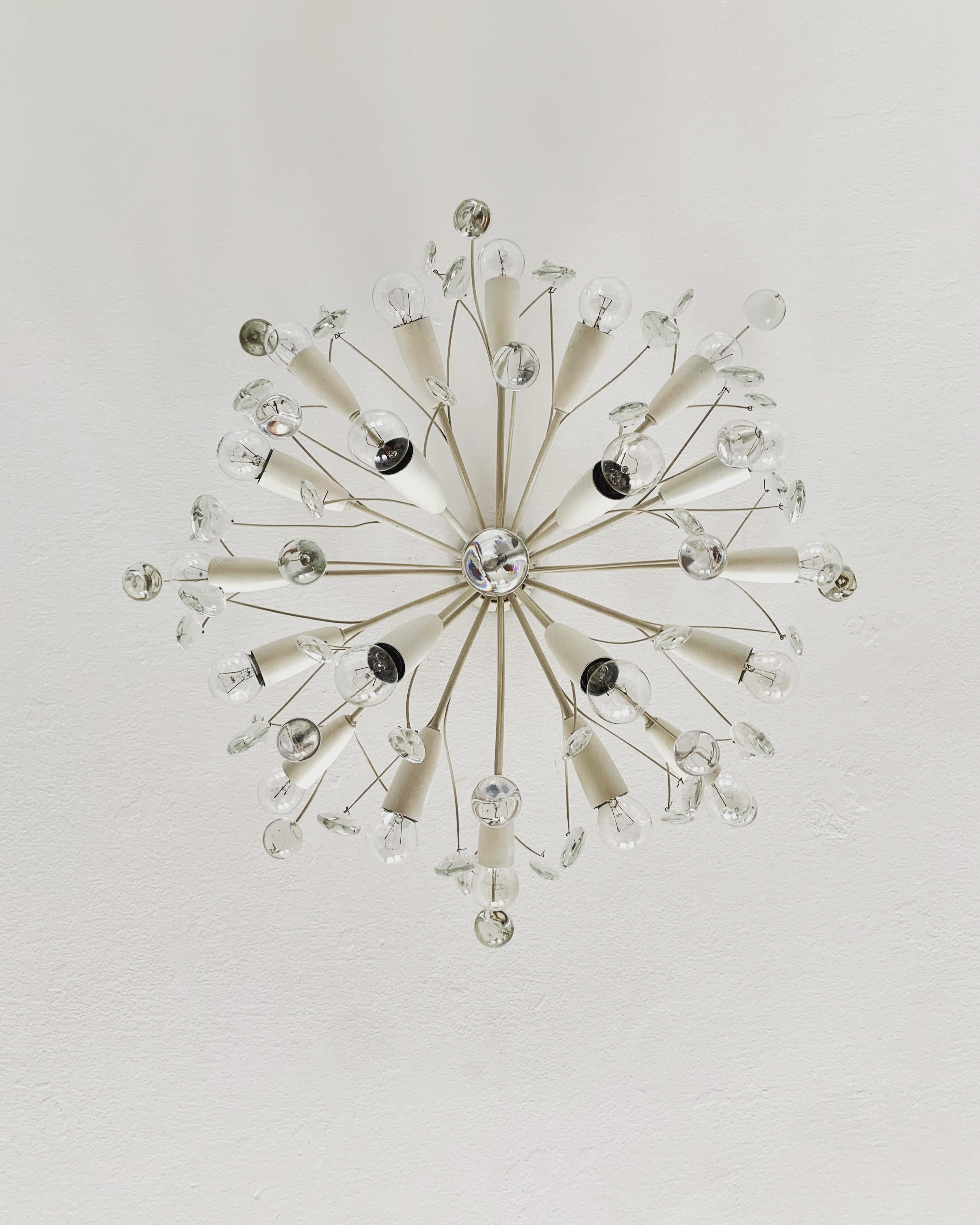 Lampadario da soffitto in cristallo di Vereinigte Werkstätten München in vendita 1