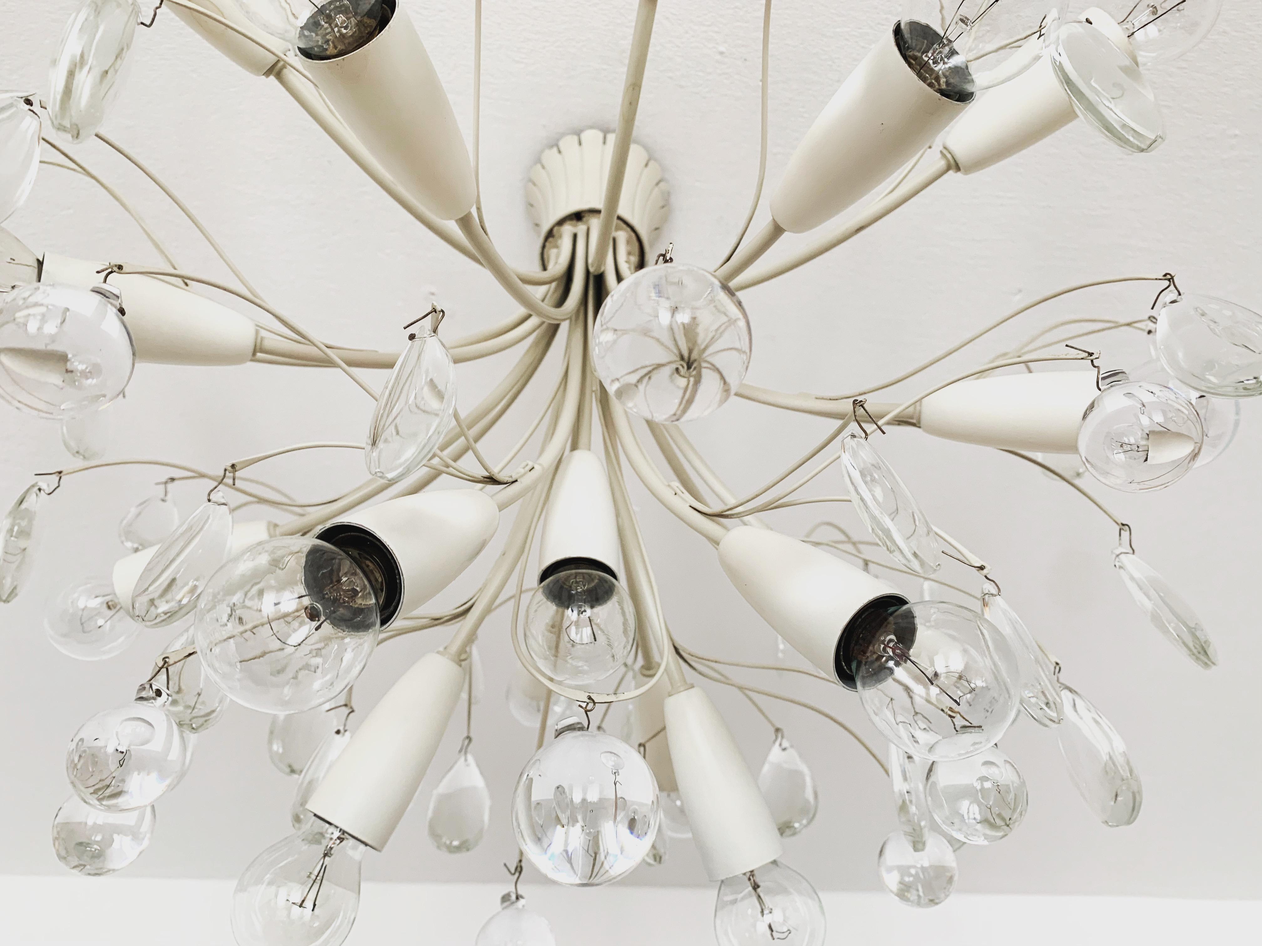 Lampadario da soffitto in cristallo di Vereinigte Werkstätten München in vendita 2