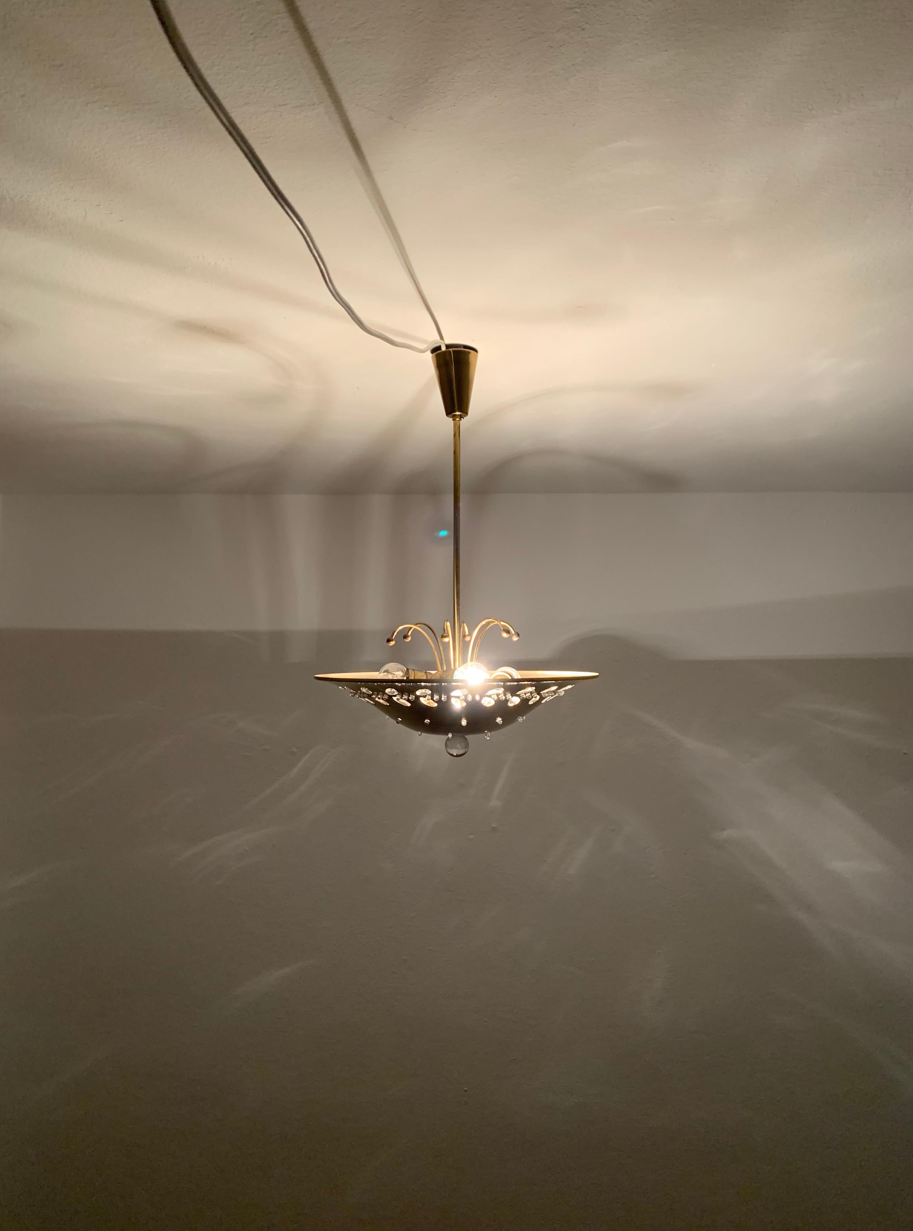 Crystal Glass Ceiling Lamp For Sale 4
