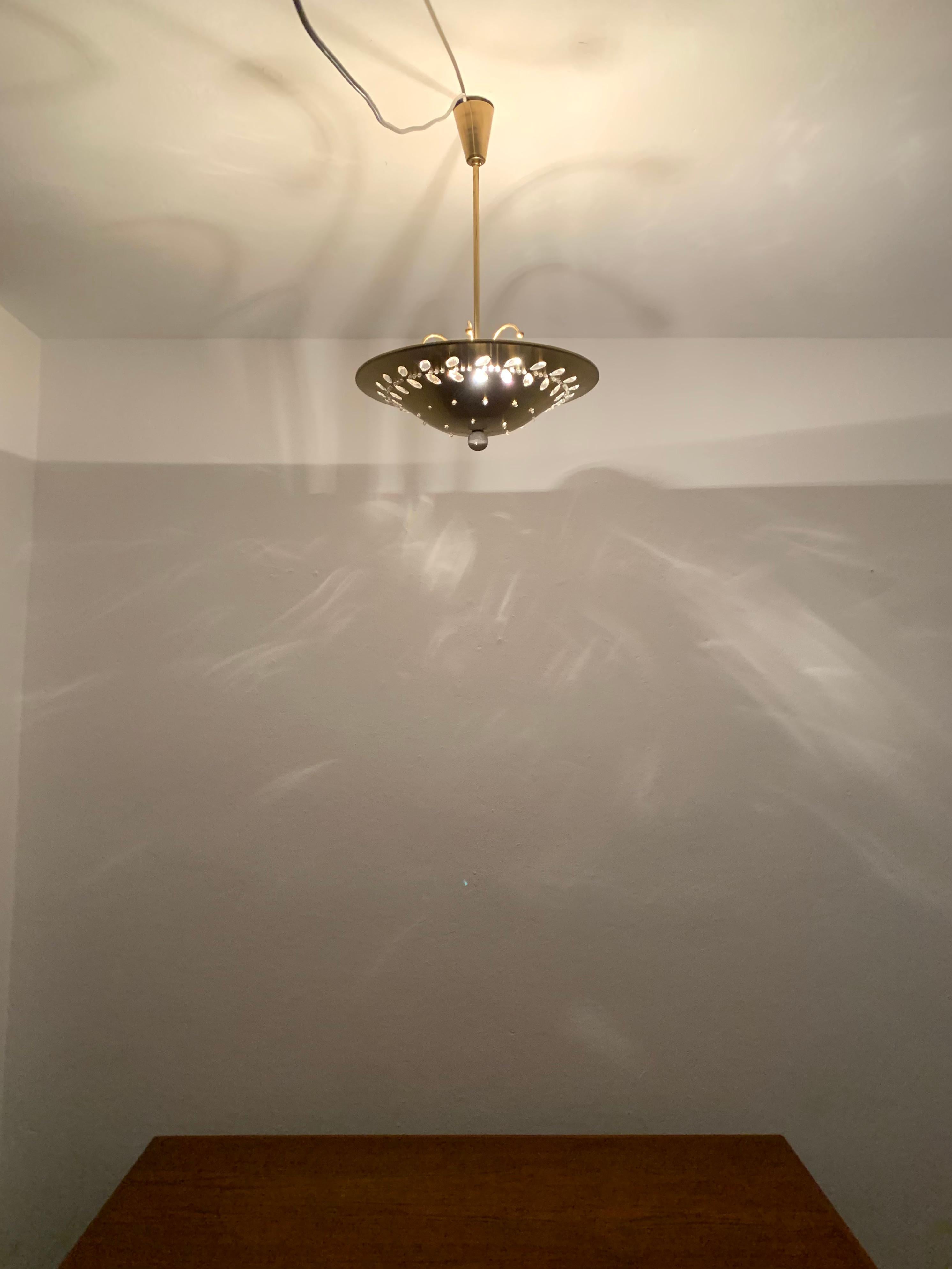 Crystal Glass Ceiling Lamp For Sale 5