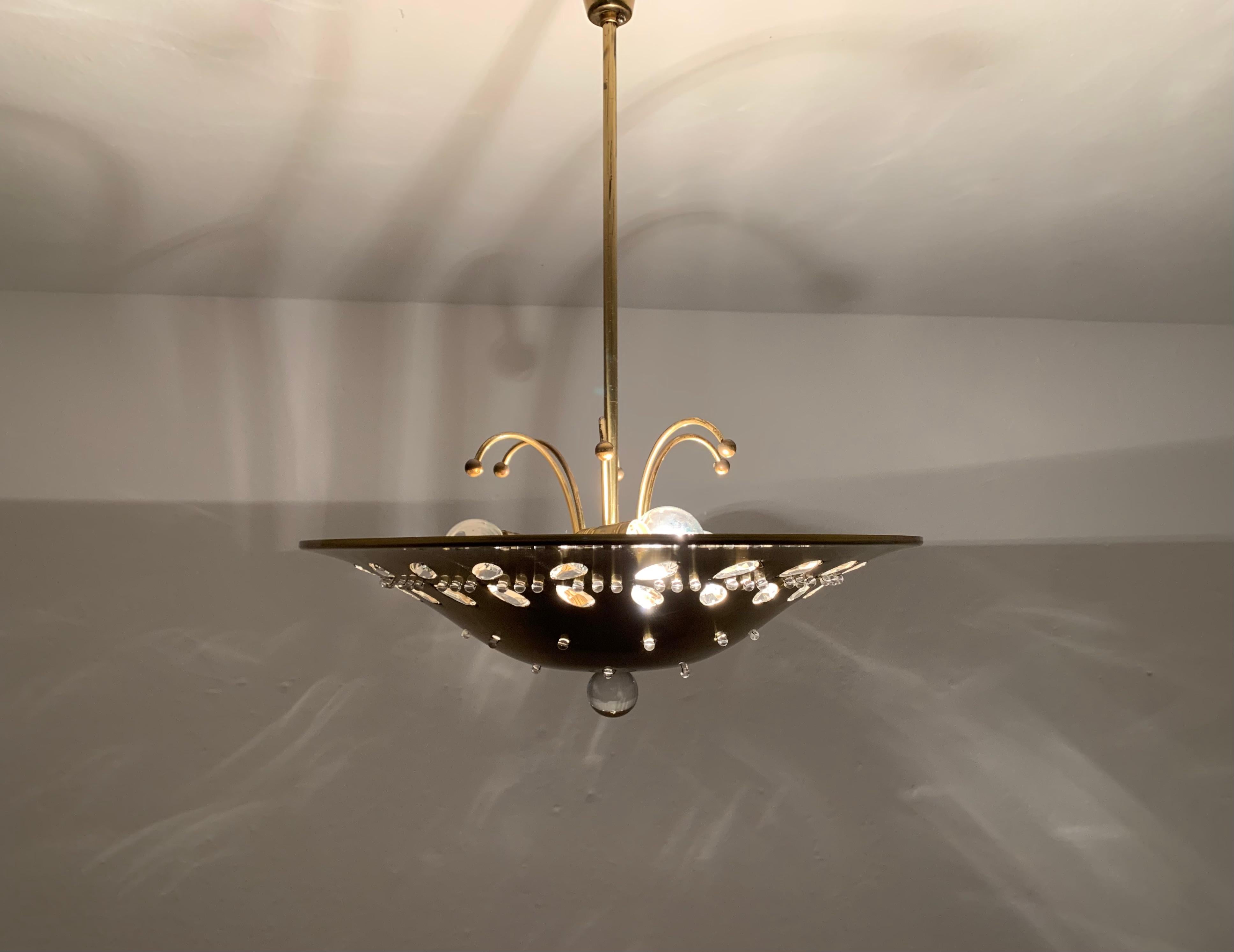 Crystal Glass Ceiling Lamp For Sale 6