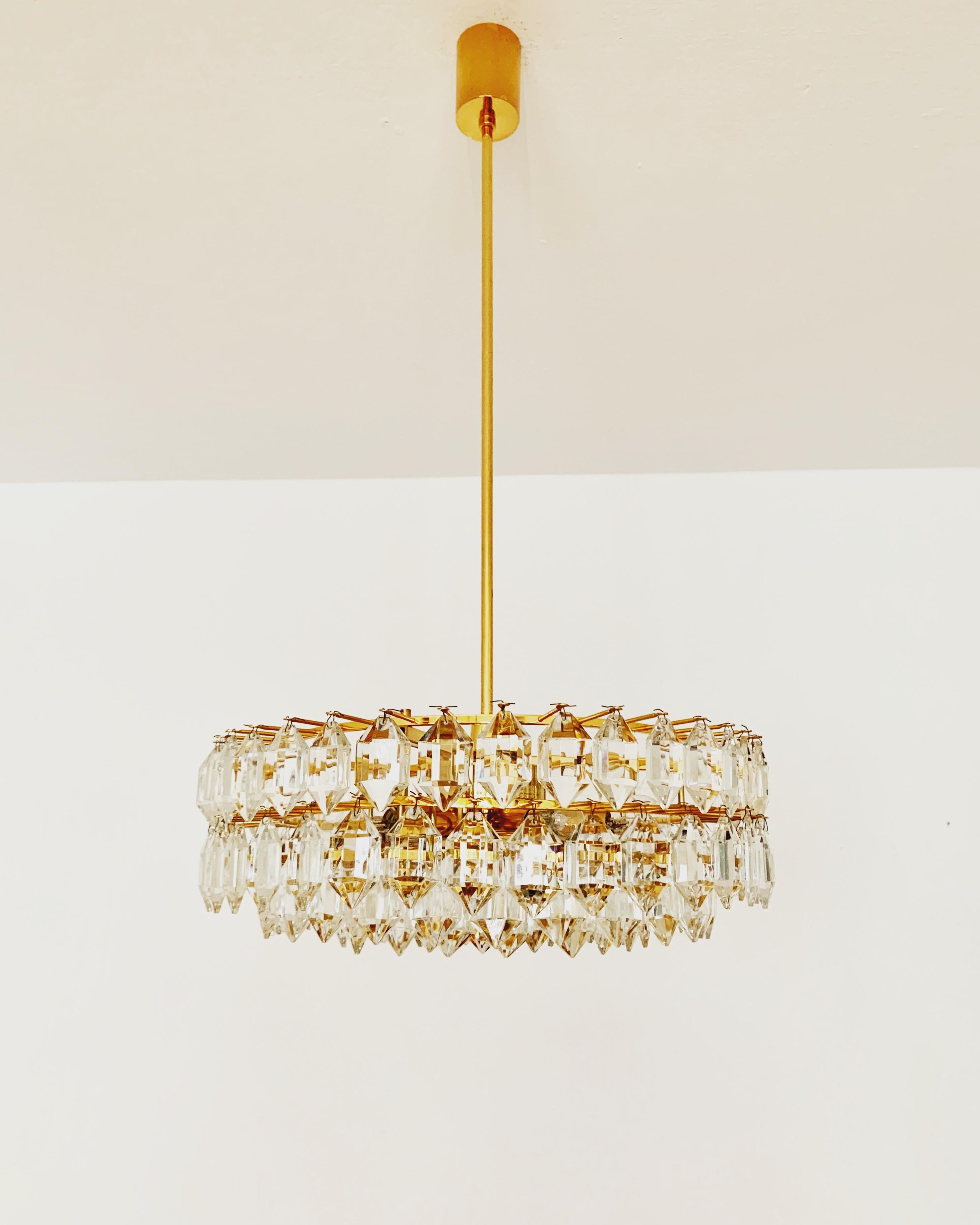 Autrichien Lustre en verre cristallin de Bakalowits en vente