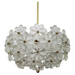 Crystal Glass Chandelier by Ernst Palme