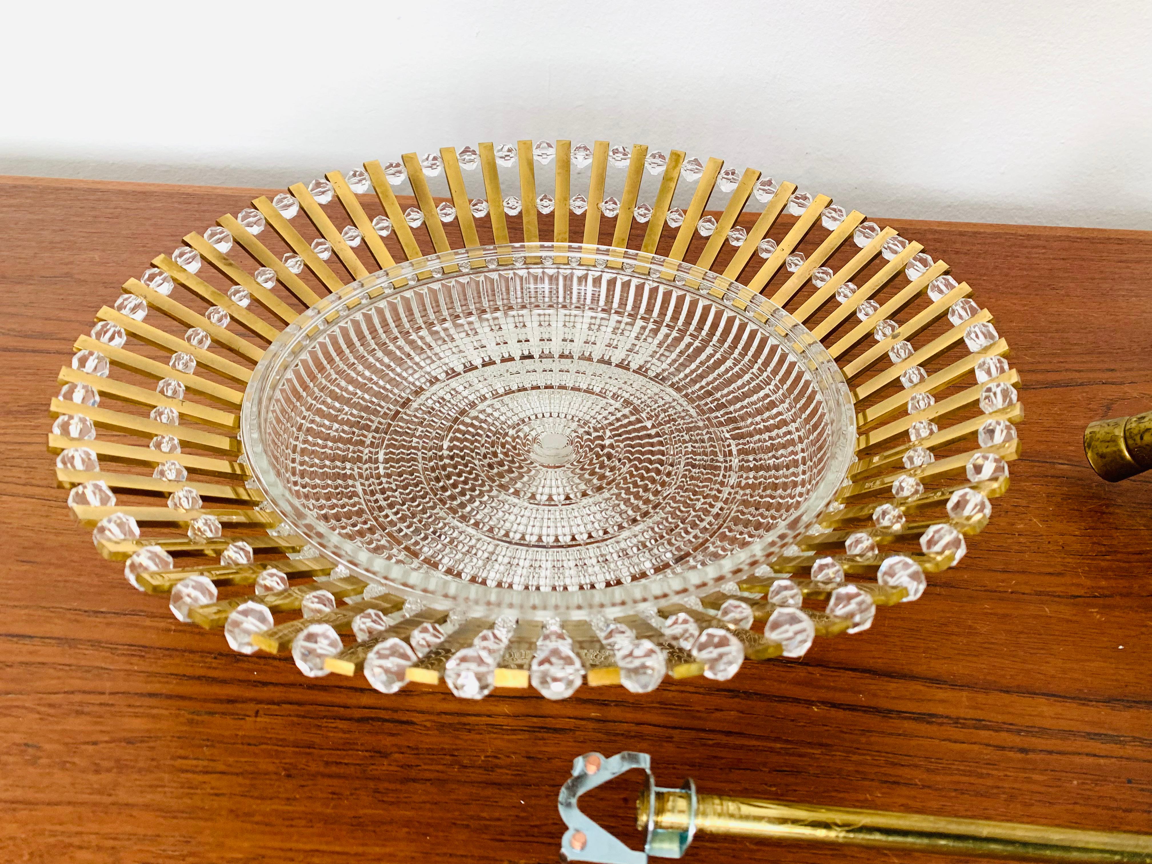 Crystal Glass Chandelier by Palwa For Sale 7