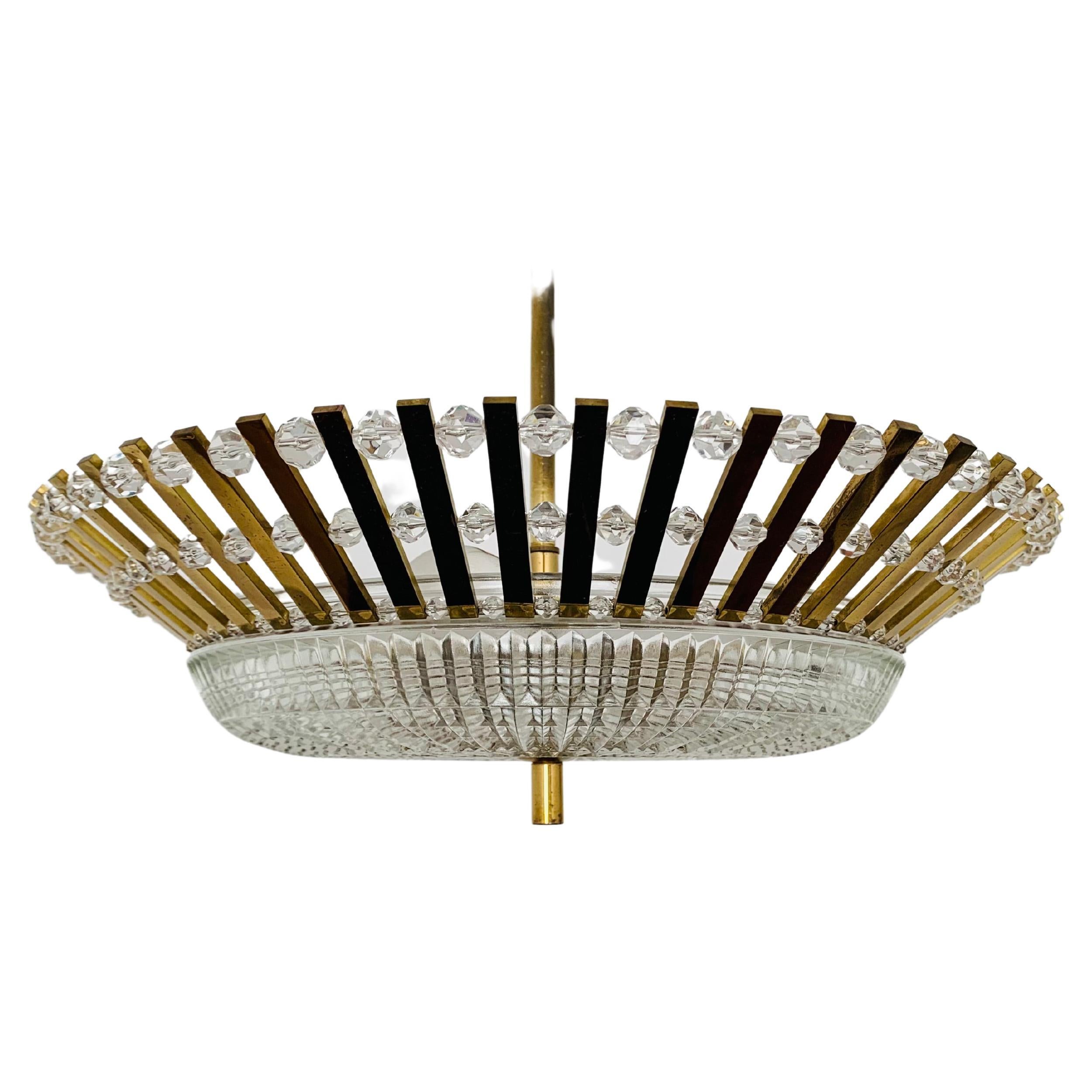 Crystal Glass Chandelier by Palwa