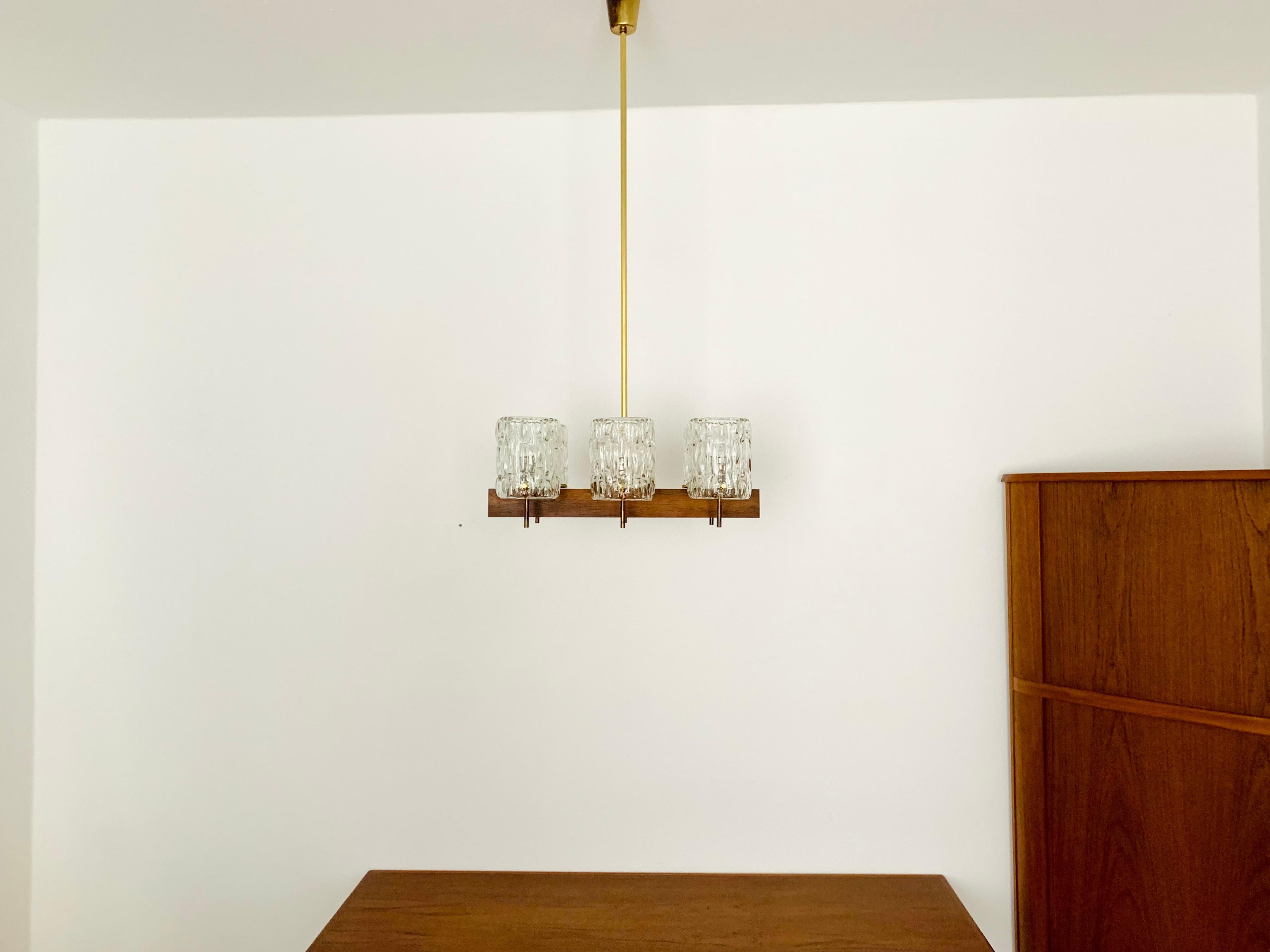 Mid-20th Century Crystal Glass Chandelier by Rupert Nikoll  For Sale