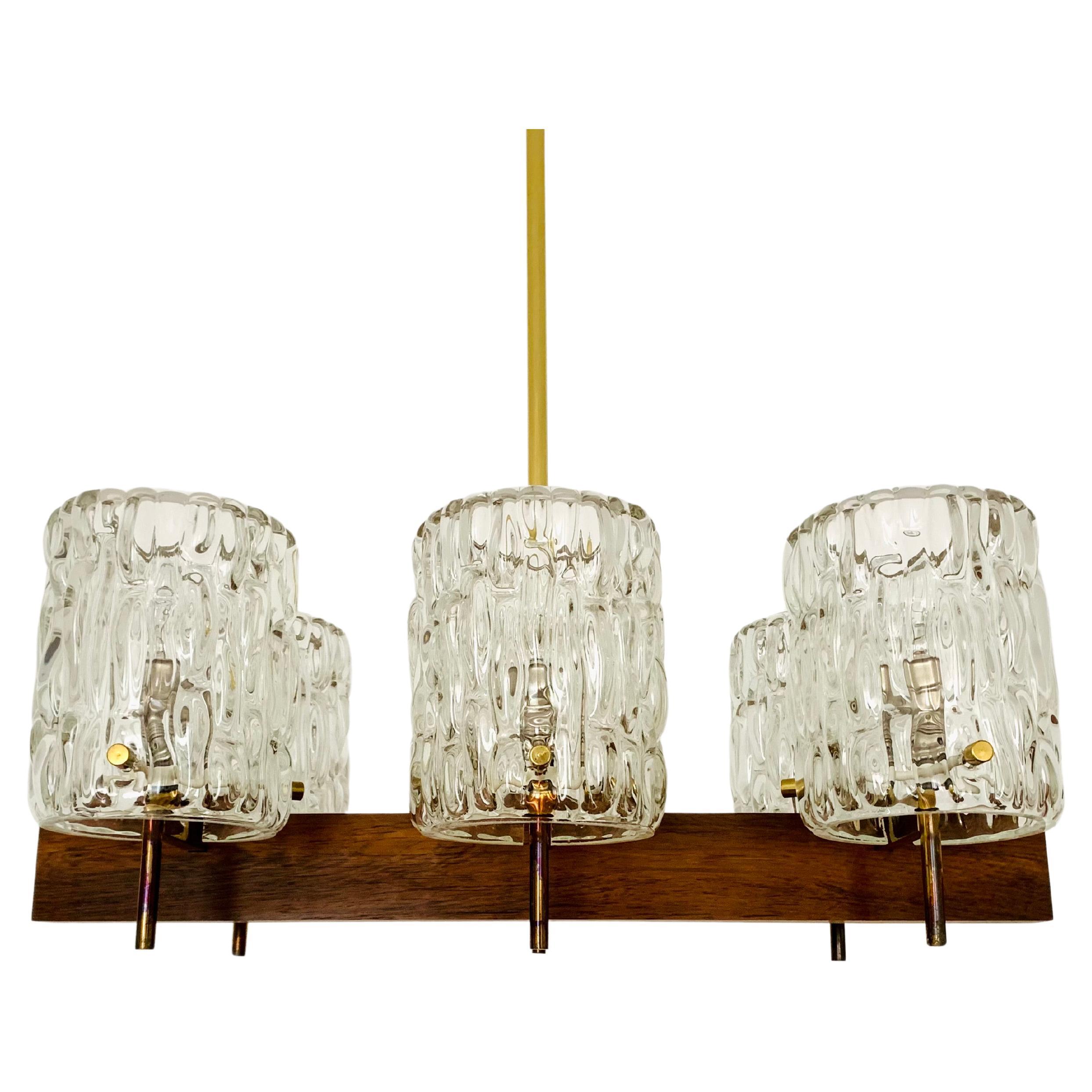 Crystal Glass Chandelier by Rupert Nikoll  For Sale