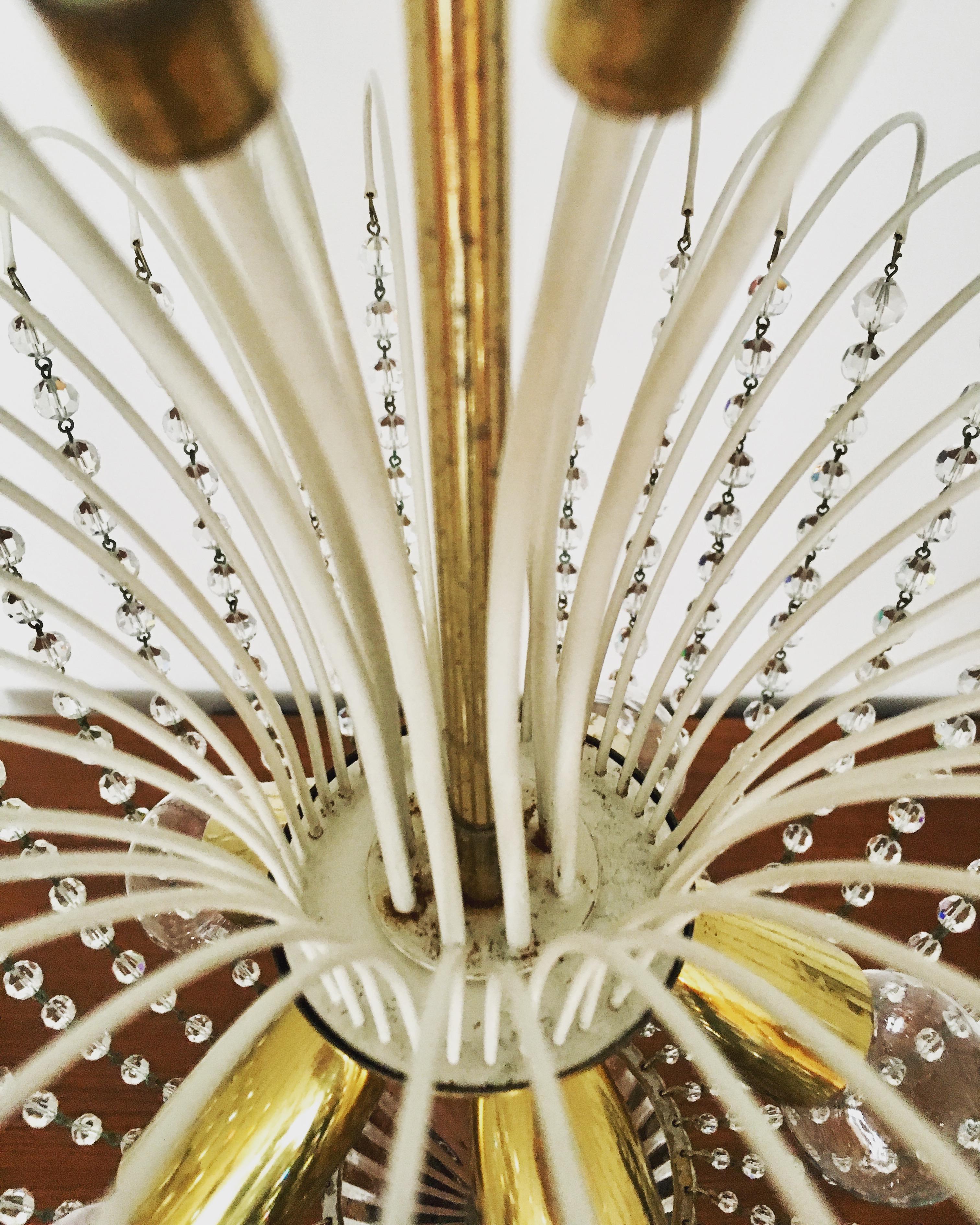 Lampadario in vetro di cristallo di Vereinigte Werkstätten in vendita 4