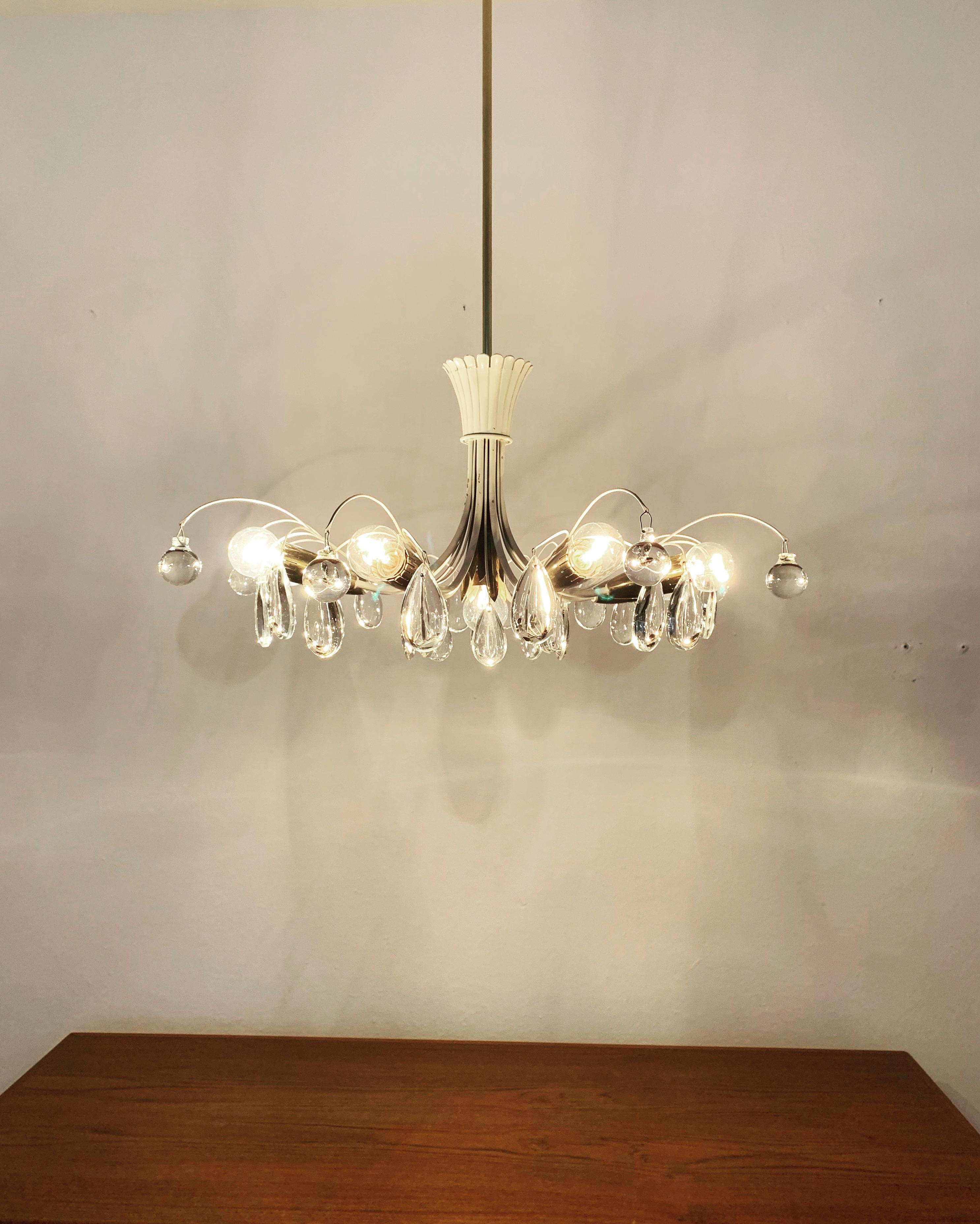 Lampadario in cristallo di Vereinigte Werkstätten München in vendita 6
