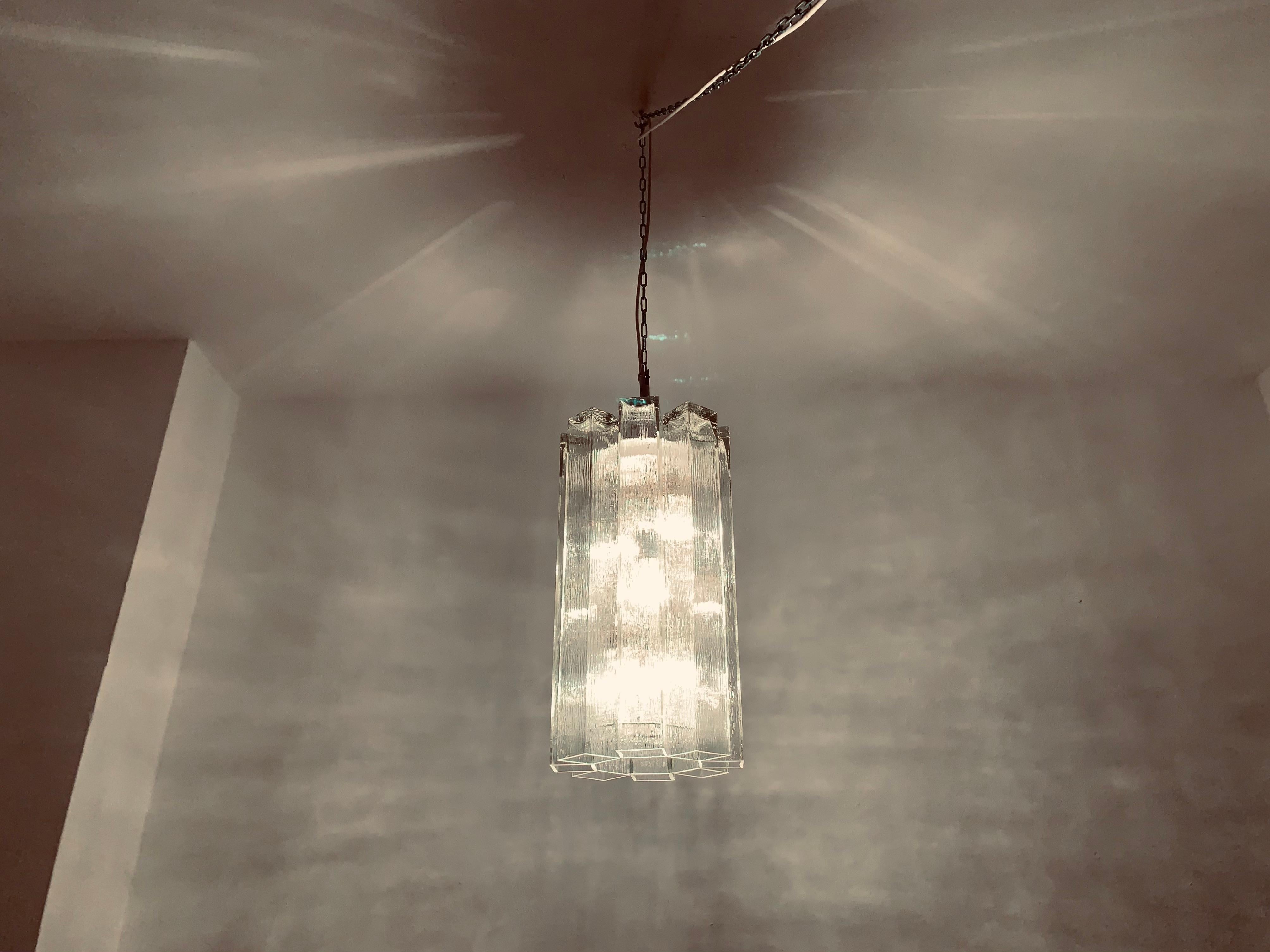 Lustre en cristal de verre de Doria en vente 5