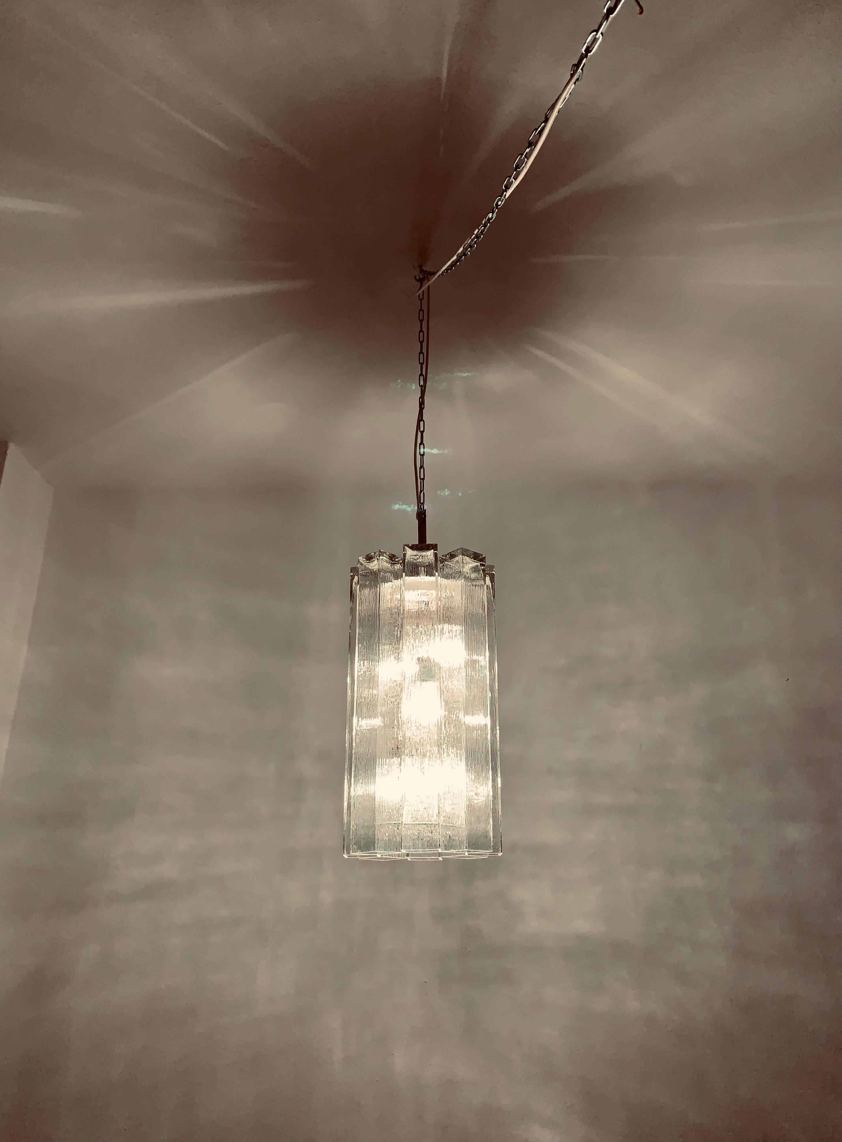 Lustre en cristal de verre de Doria en vente 6
