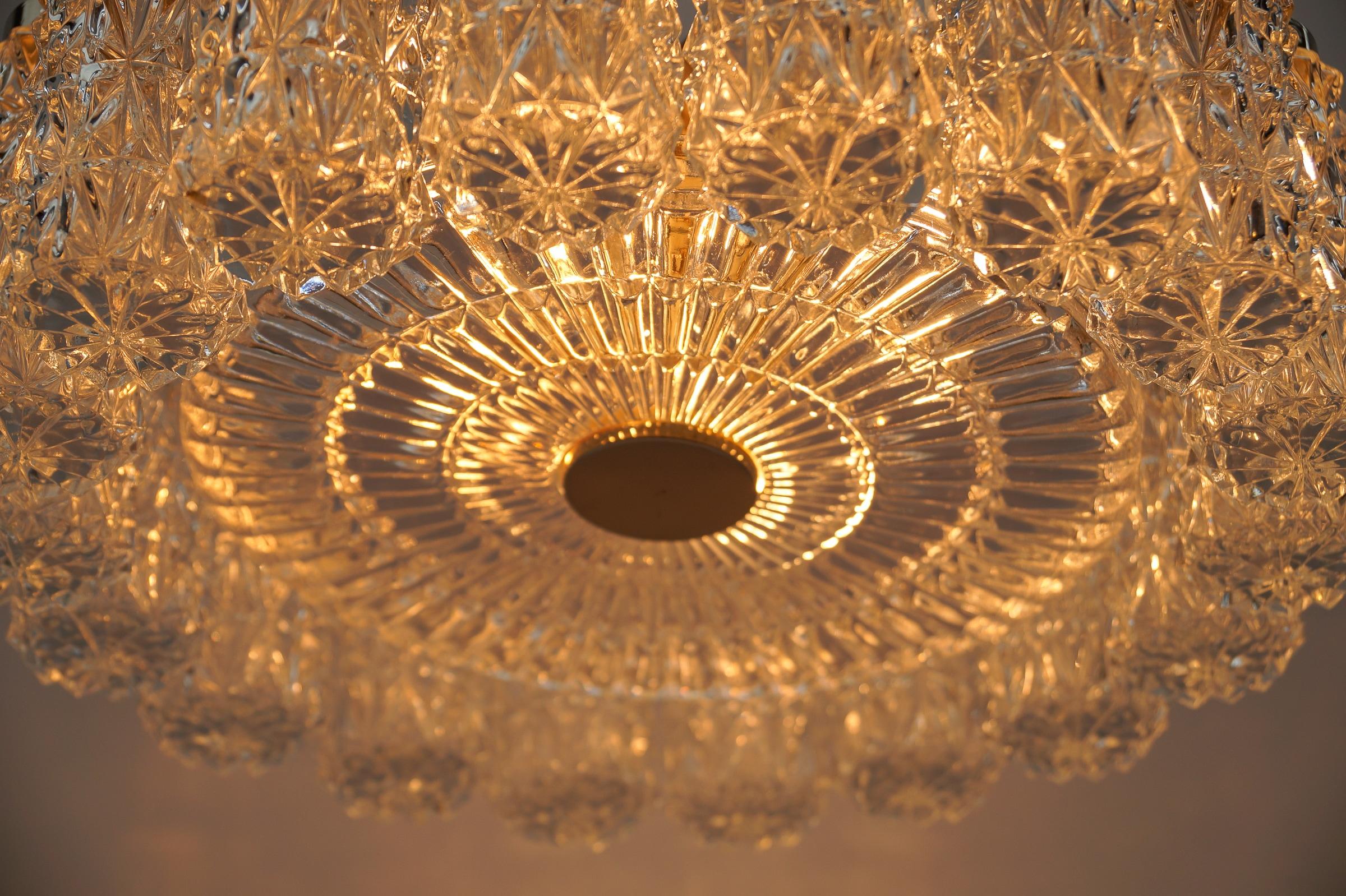 Lampadario in cristallo di Kalmar Leuchten, anni '60 in vendita 5