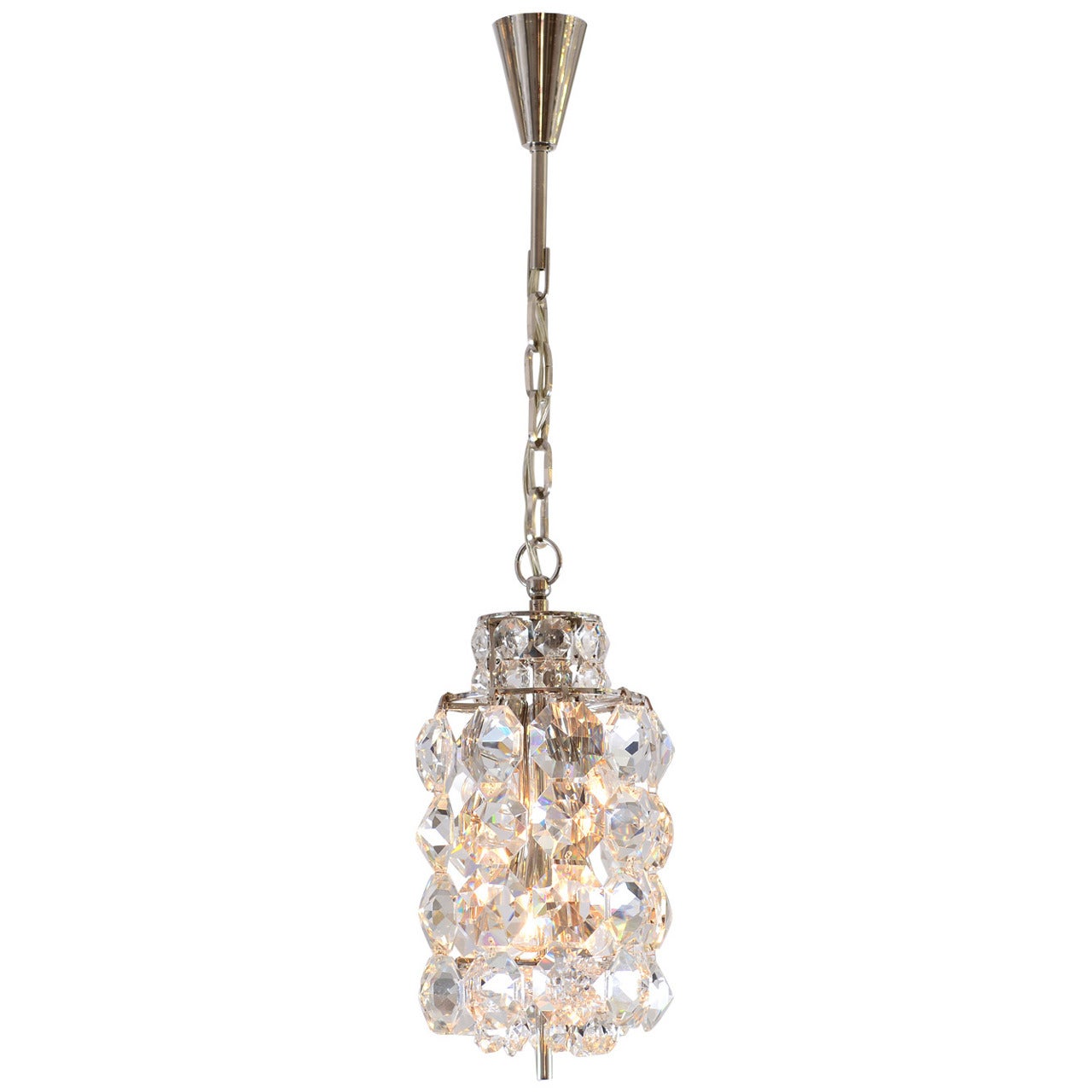 Crystal Glass Chandelier Re-Edit by Woka Lamps, Vienna