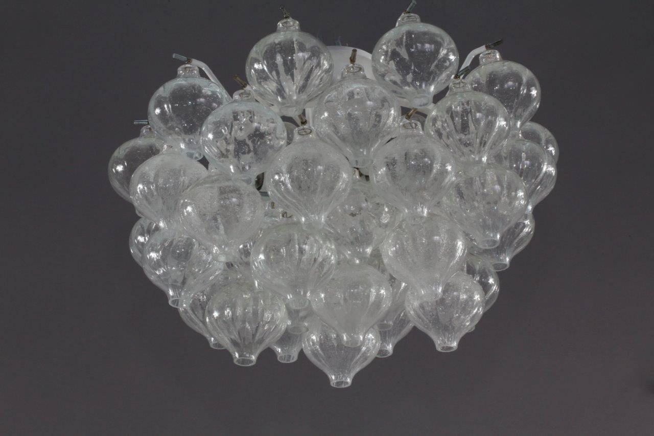 20th Century Crystal Glass Chandelier Tulipan Designed J. T. Kalmar, Austria