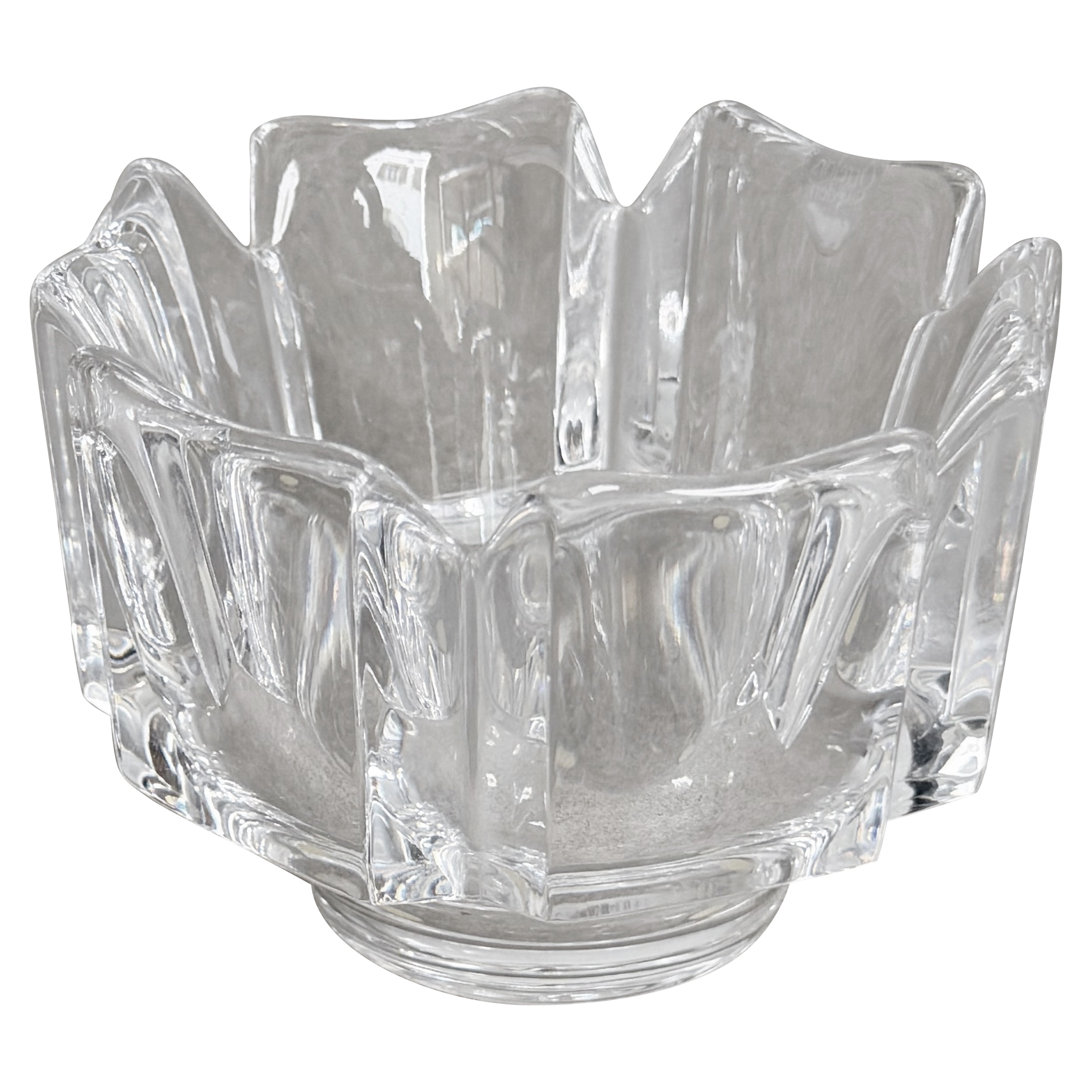Crystal glass decorative bowl by Orrefors, Sweden