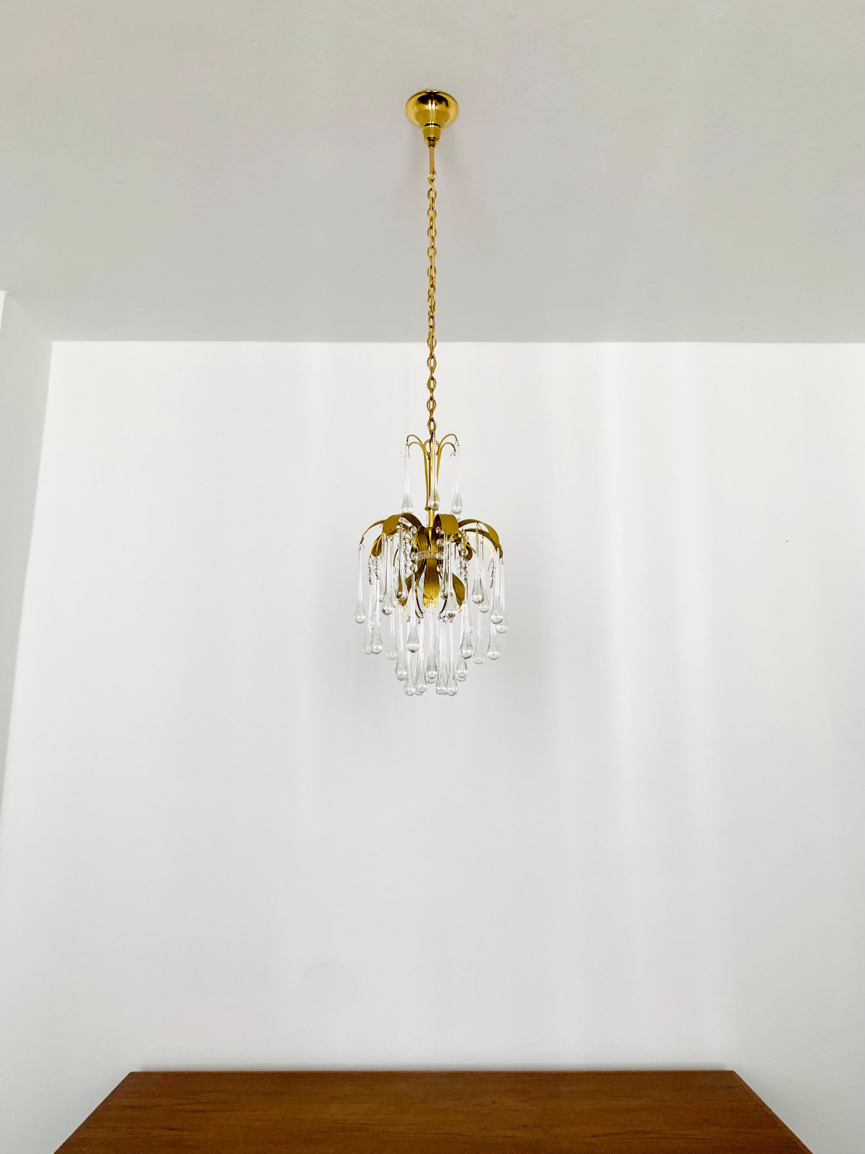 lampadario gocce cristallo anni '50