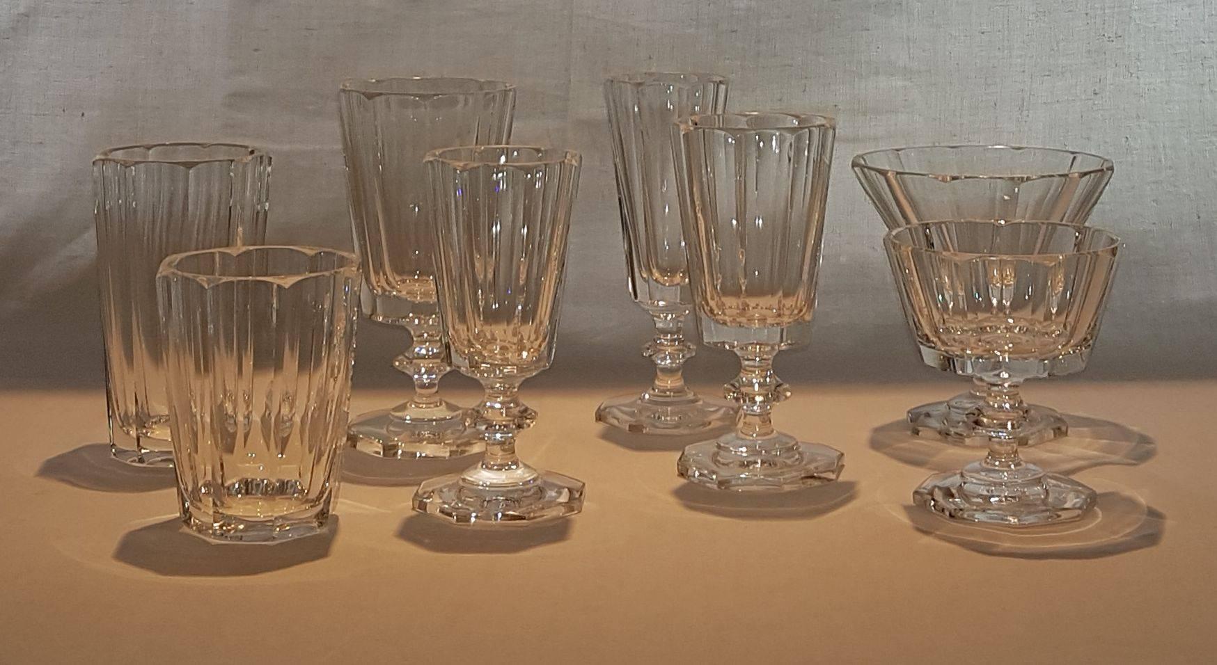European Crystal Glass Goblet Set