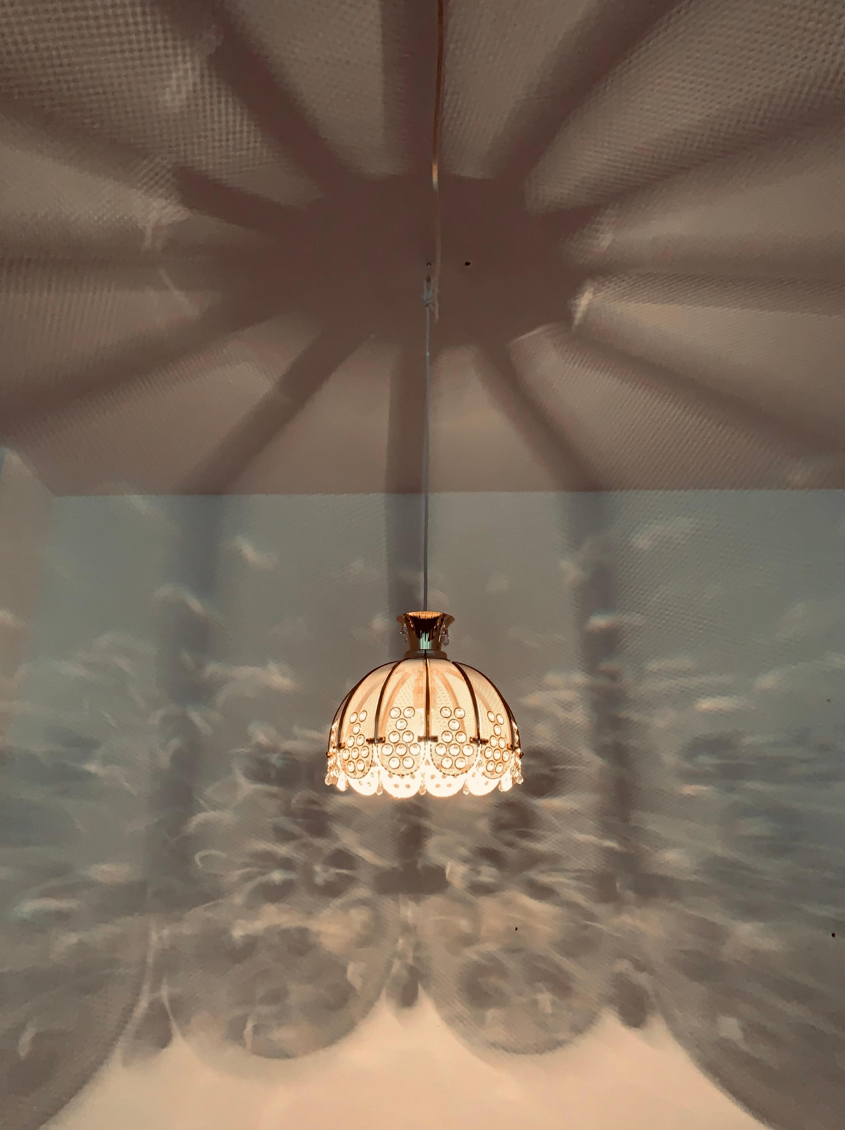 Crystal Glass Pendant Lamp For Sale 3