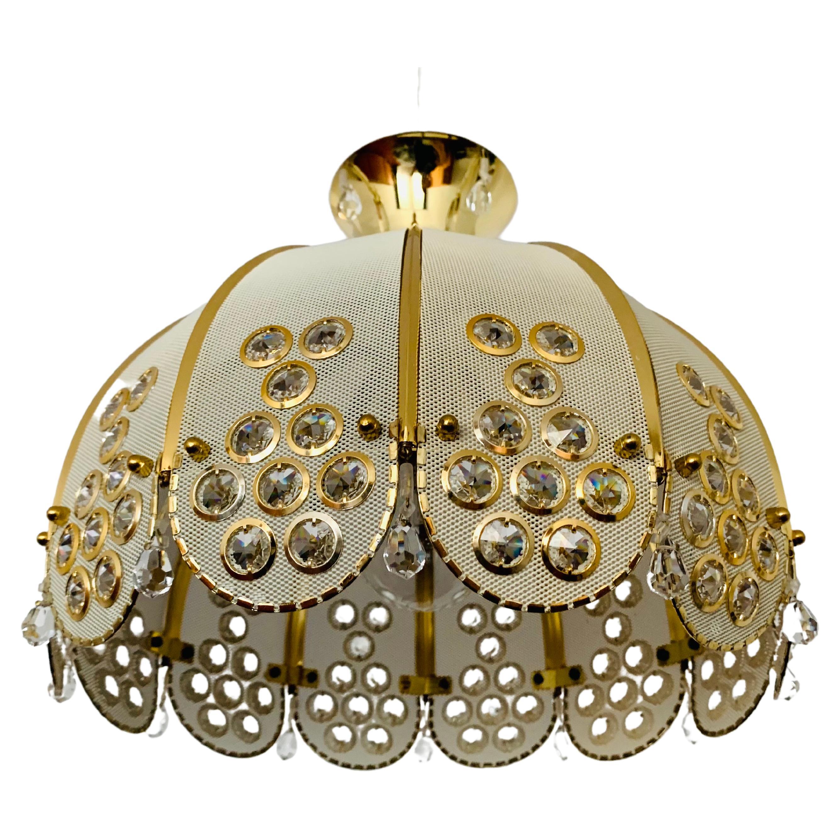 Crystal Glass Pendant Lamp For Sale