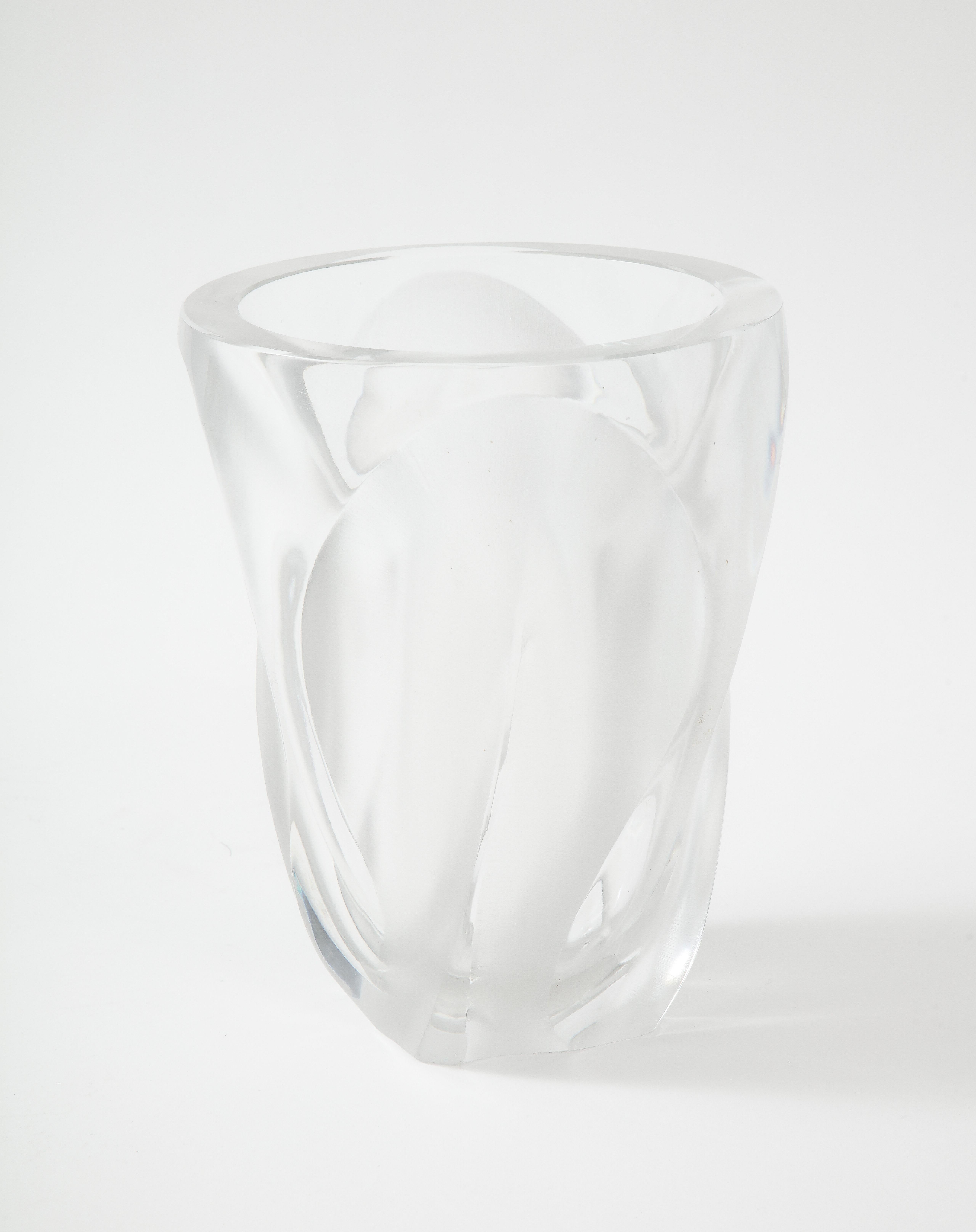 French Crystal Glass Polished and Frosted 
