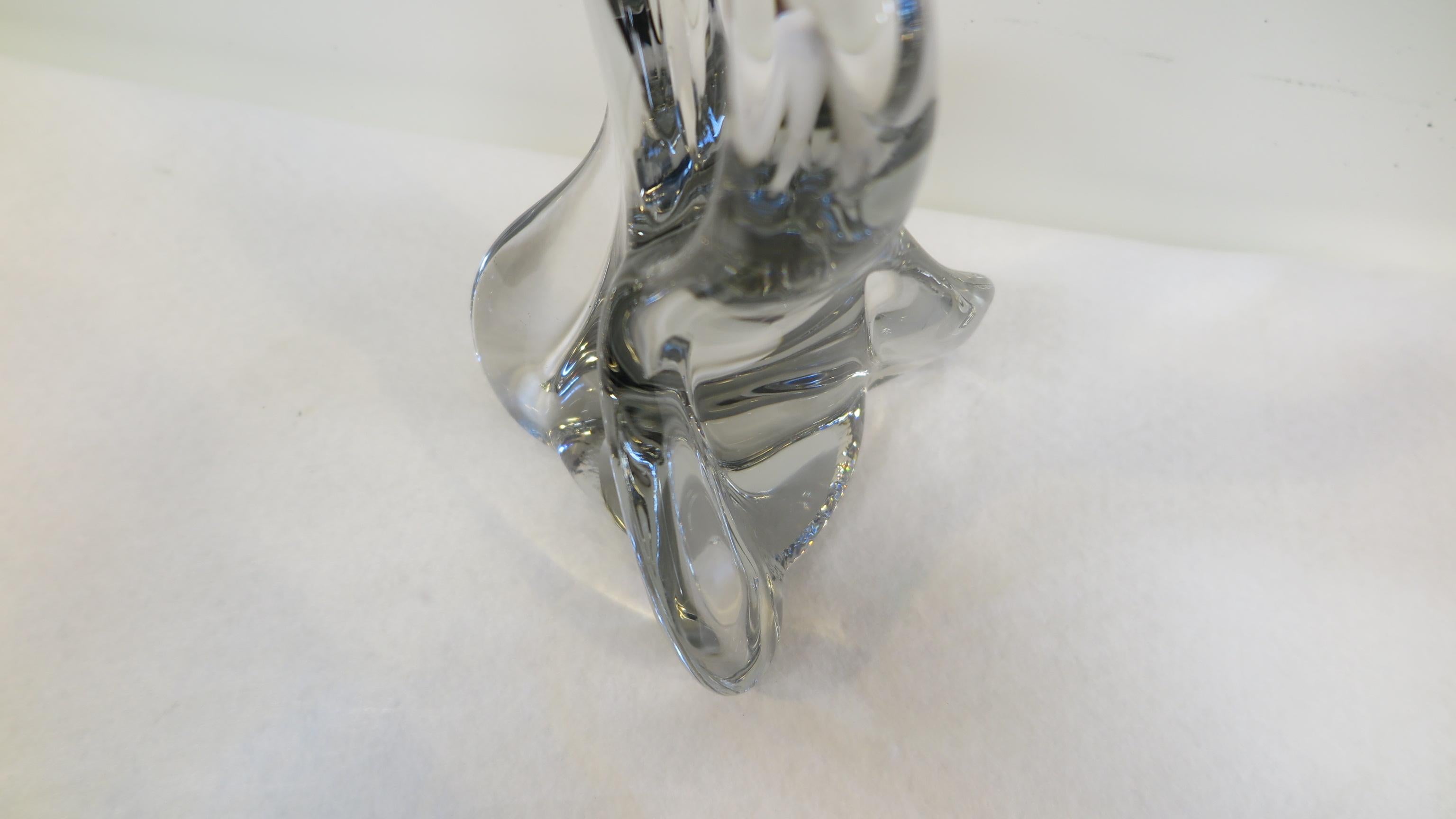 Abstrakte Kristallglas-Skulptur im Angebot 2